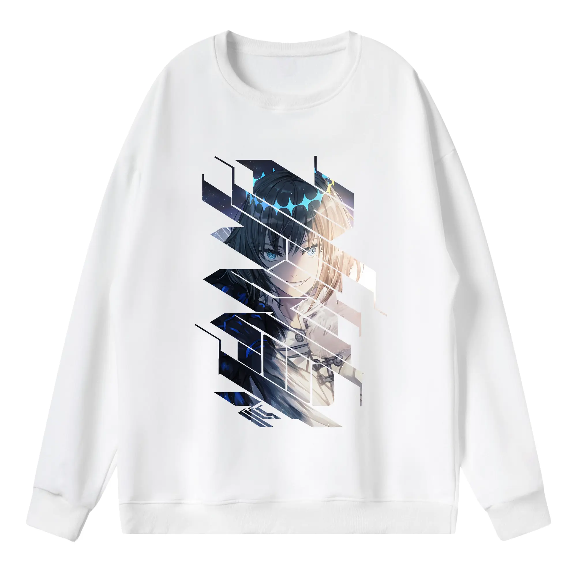 FGO グッズ,オベロン - 薄手 クルーネック スウェット 裏毛260g · ポリエステル 春秋向け カジュアル 男女兼用 · トレーナー デイリー スポーツ 散歩に最適