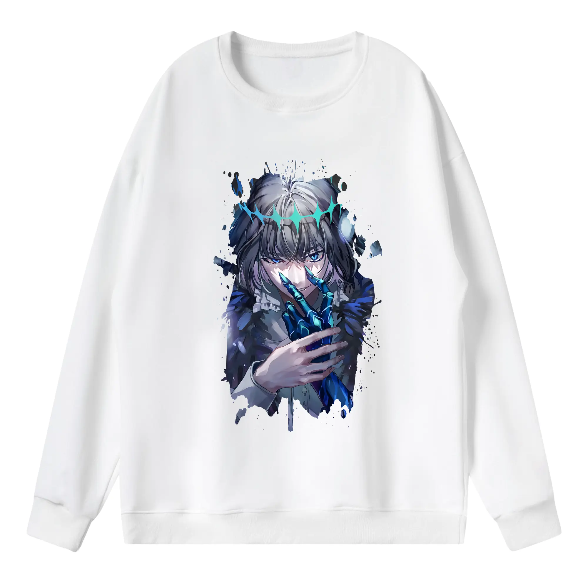 FGO グッズ,オベロン - 薄手 クルーネック スウェット 裏毛260g · ポリエステル 春秋向け カジュアル 男女兼用 · トレーナー デイリー スポーツ 散歩に最適