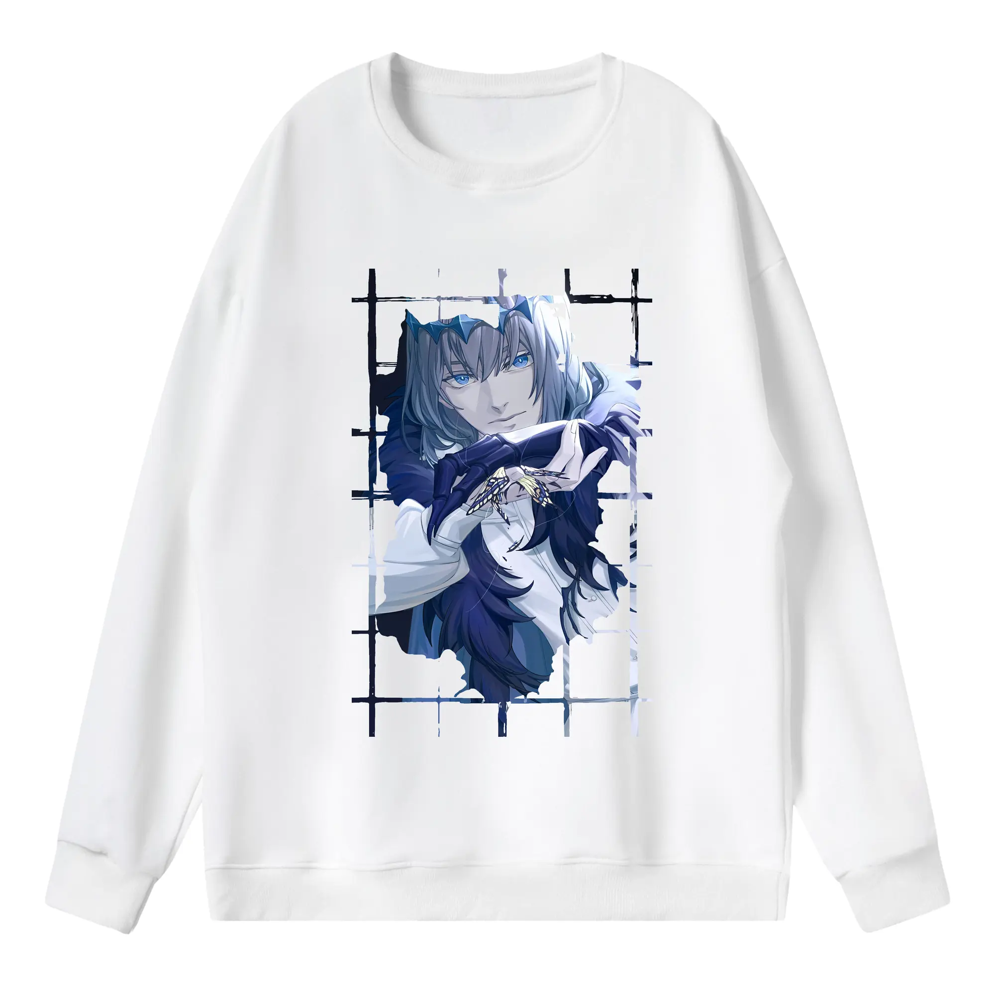 FGO グッズ,オベロン - 薄手 クルーネック スウェット 裏毛260g · ポリエステル 春秋向け カジュアル 男女兼用 · トレーナー デイリー スポーツ 散歩に最適