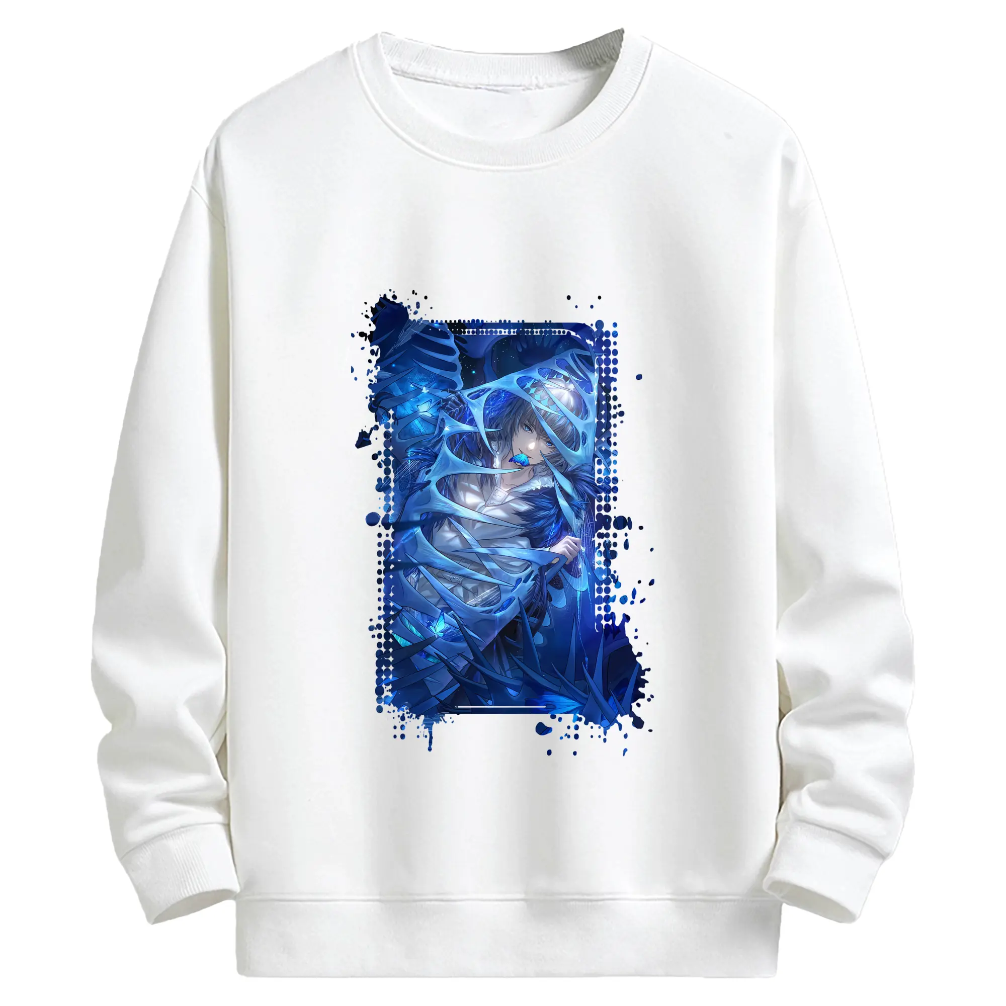 FGO グッズ,オベロン - キッズ クルーネックスウェットシャツ ・ フロントプリント ・ 綿80％ ポリエステル20％ ・ 快適 通学 スポーツ 日常使い お散歩用