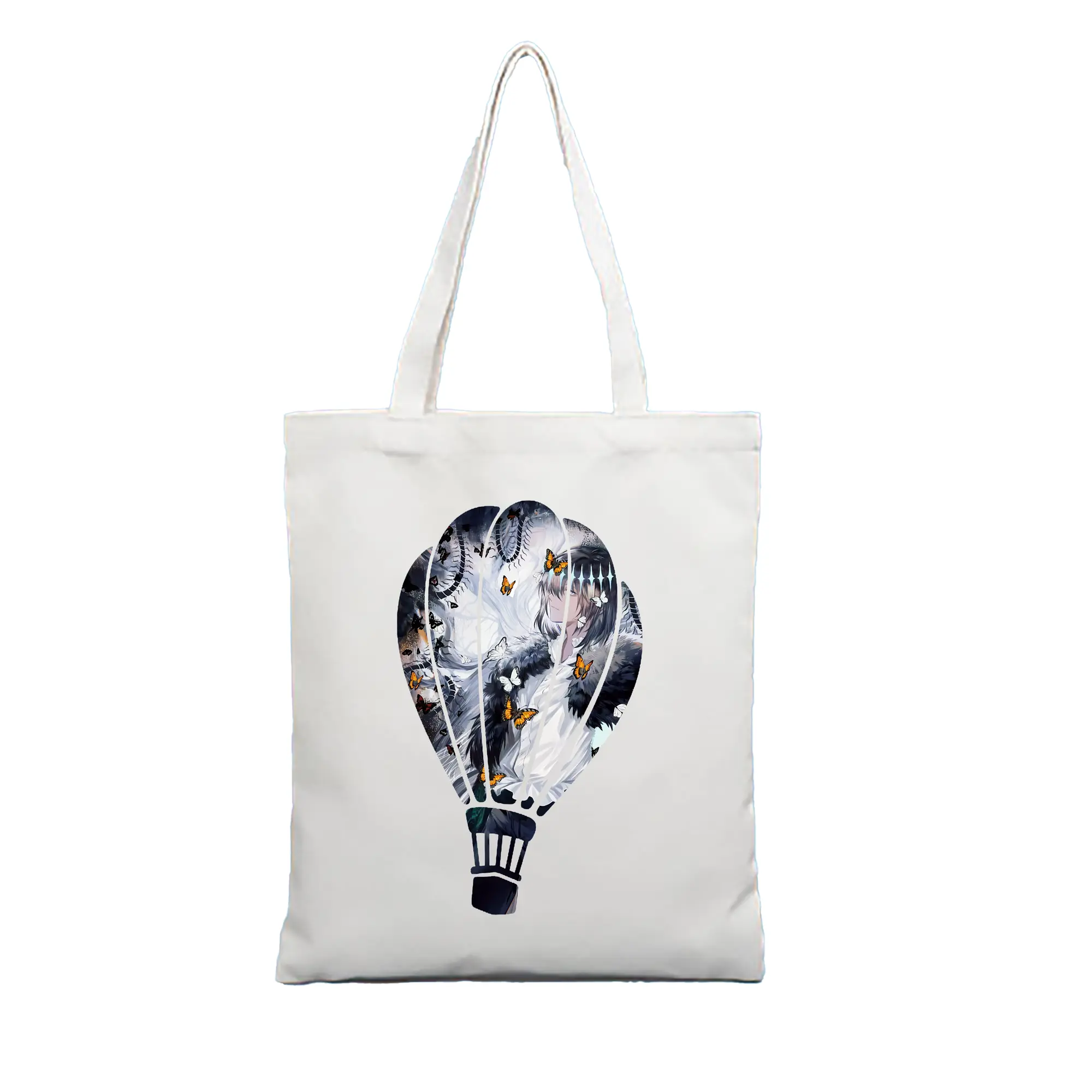 FGO グッズ,オベロン - 縦型キャンバス手提げバッグ（トートバッグ） ・ キャンバス素材 ・ ショッピング用 ・ 軽量 丈夫 お手入れ簡単