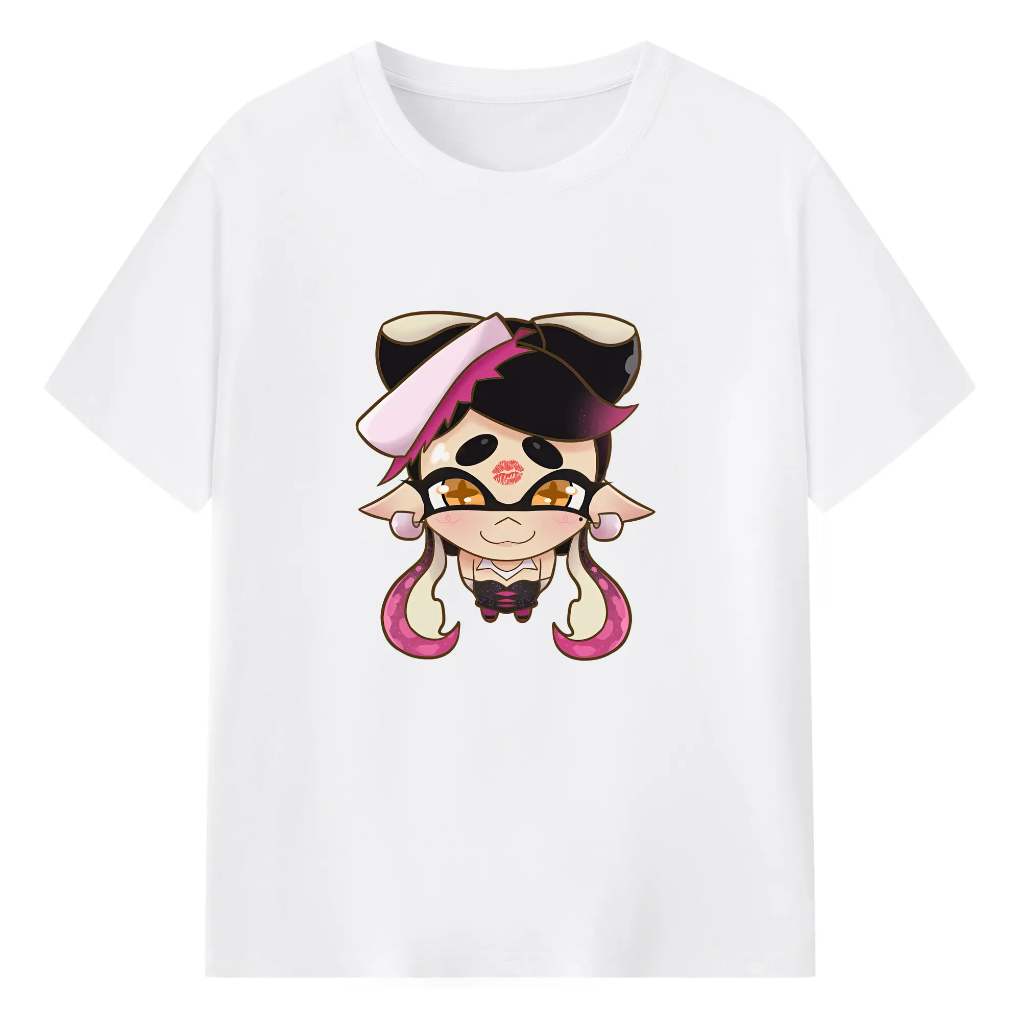 スプラトゥーン グッズ,シオカラーズ アオリ - 綿100％ 半袖Tシャツ ・ フロントプリント ・ 快適 通気性 ・ 日常使い 散歩 スポーツ用