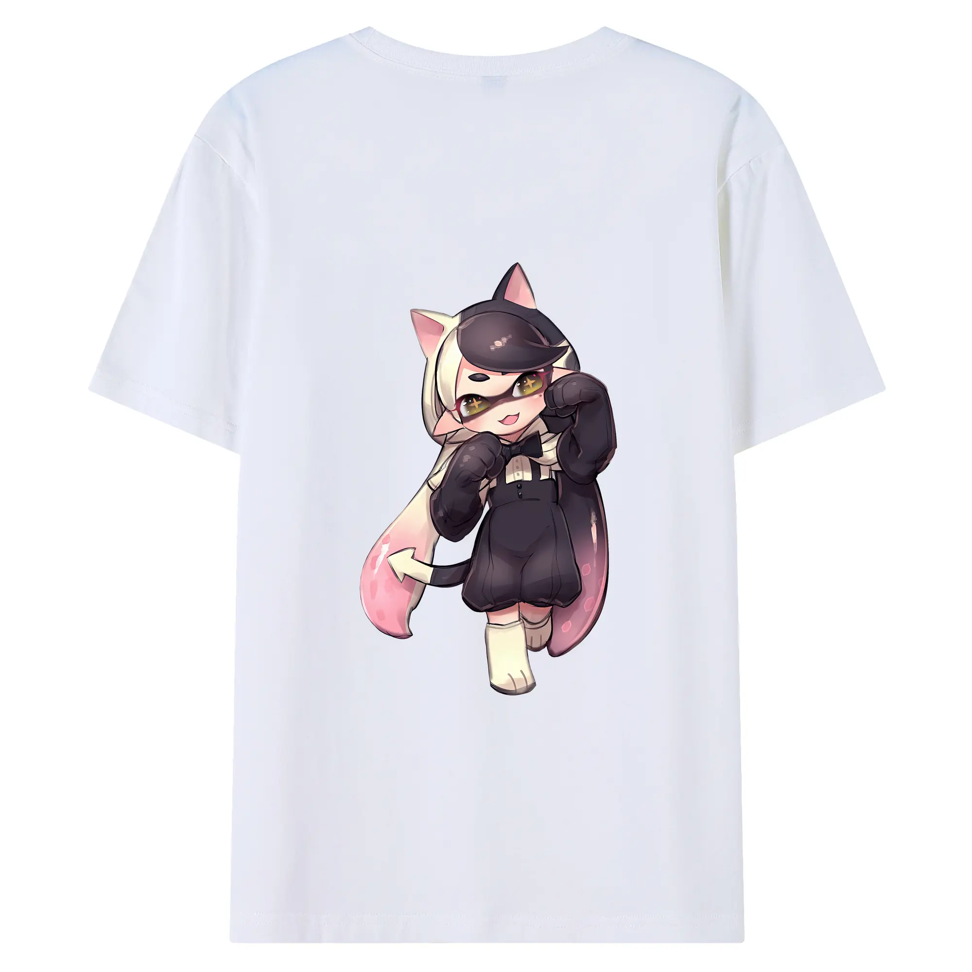 スプラトゥーン グッズ,シオカラーズ アオリ - 綿100％ 半袖Tシャツ ・ バックプリント ・ 快適 通気性 ・ 日常使い 散歩 スポーツ用
