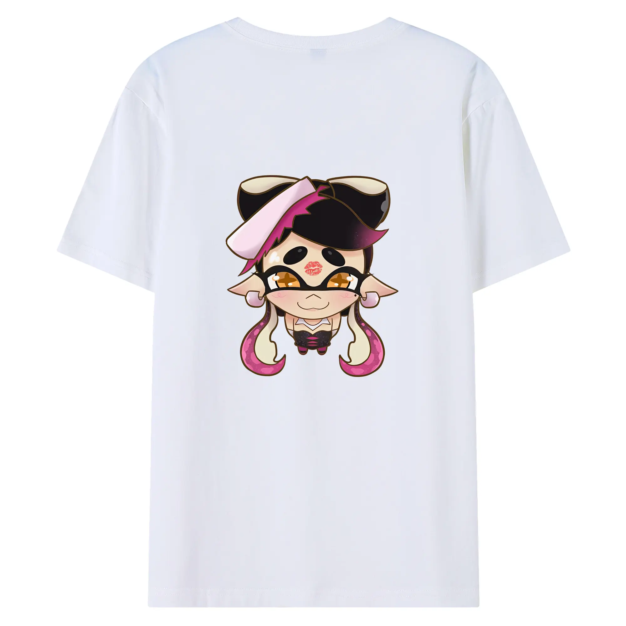スプラトゥーン グッズ,シオカラーズ アオリ - 綿100％ 半袖Tシャツ ・ バックプリント ・ 快適 通気性 ・ 日常使い 散歩 スポーツ用