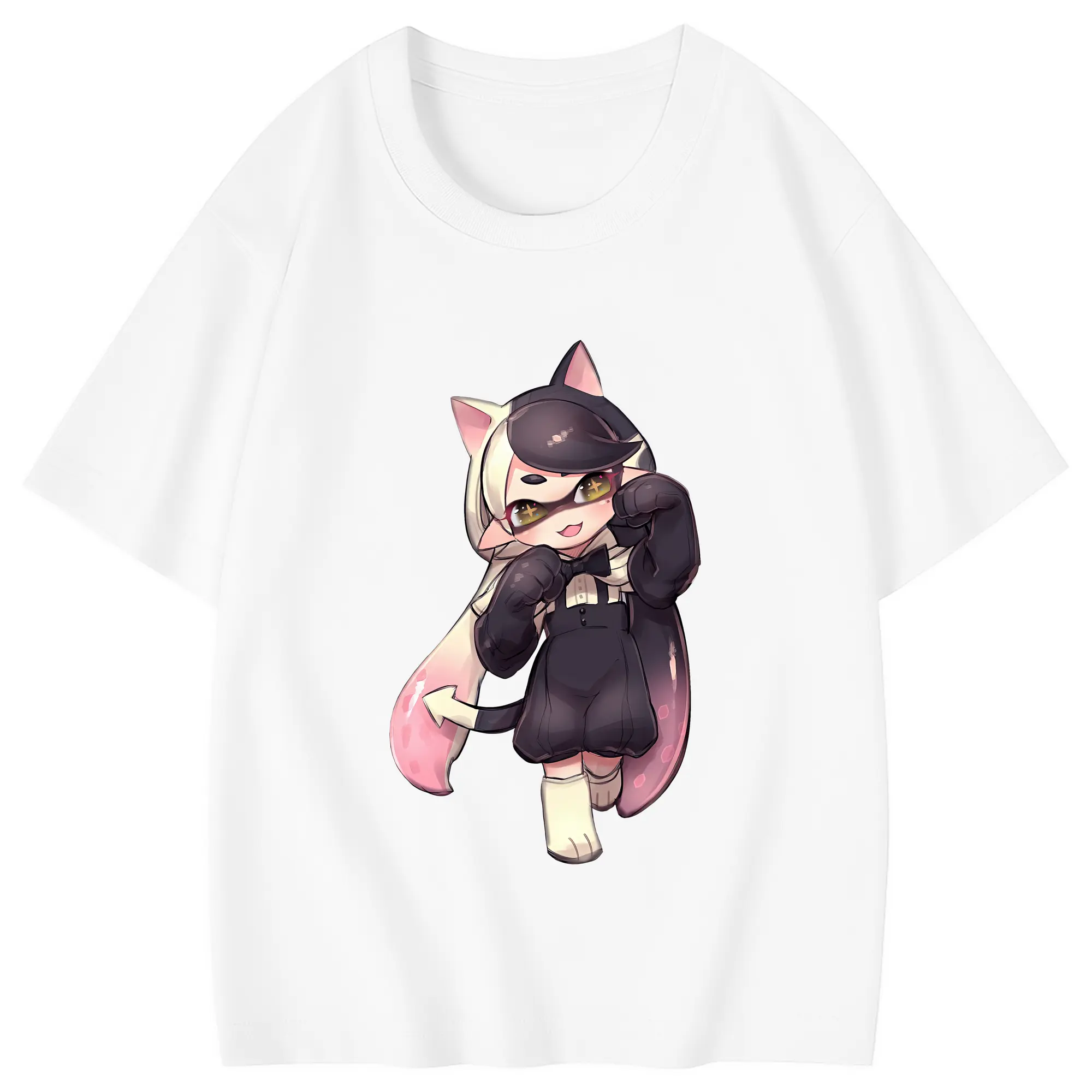スプラトゥーン グッズ,シオカラーズ アオリ - 綿100％ キッズTシャツ ・ フロントプリント ・ 快適 通気性 ・ スポーツ カジュアル 散歩用