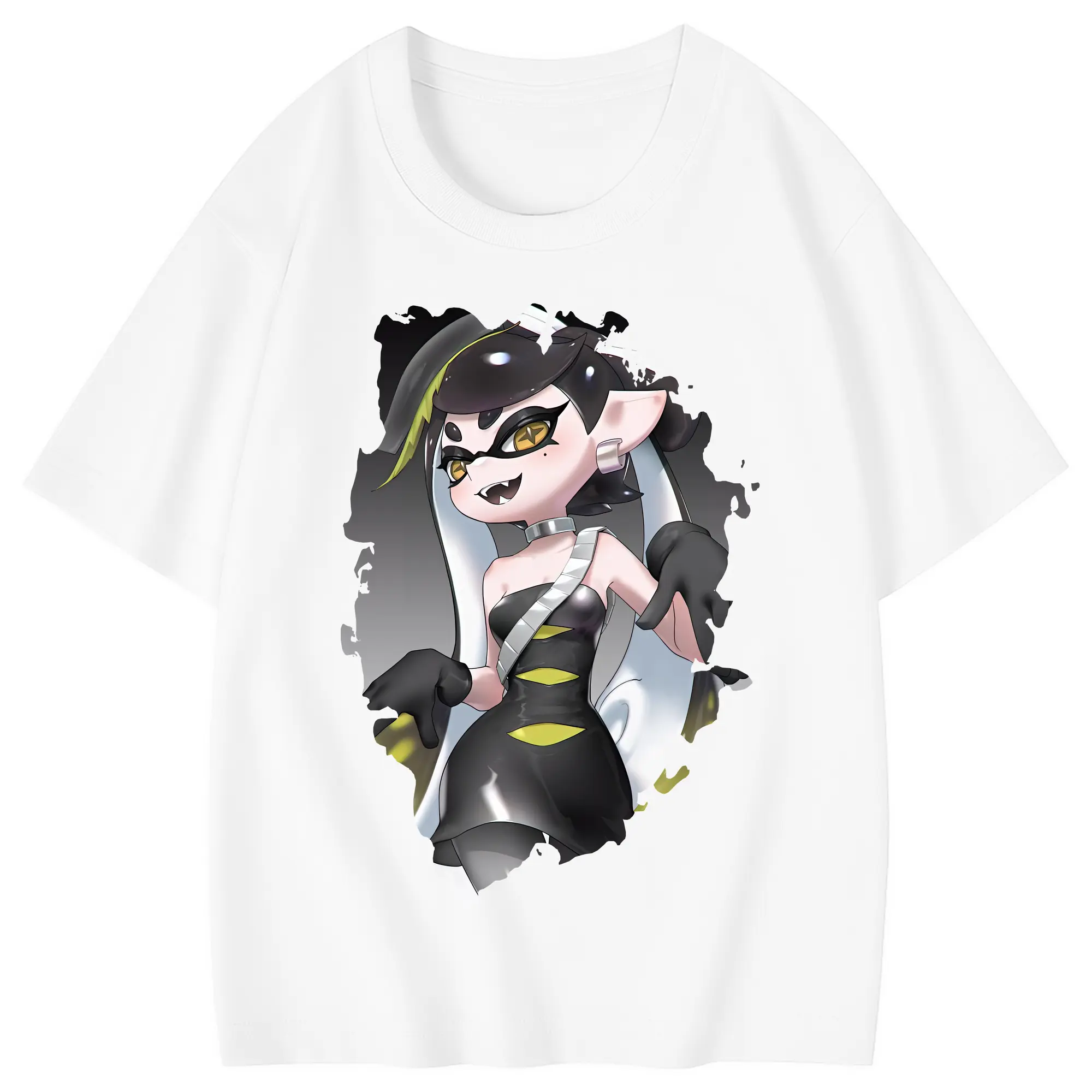 スプラトゥーン グッズ,シオカラーズ アオリ - 綿100％ キッズTシャツ ・ フロントプリント ・ 快適 通気性 ・ スポーツ カジュアル 散歩用