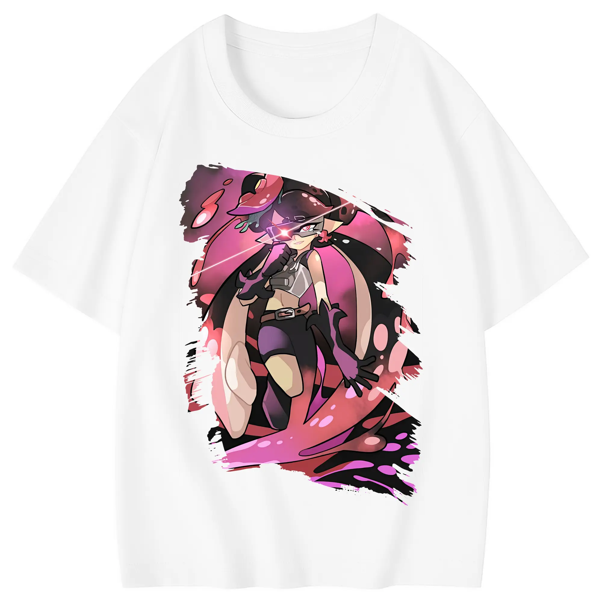 スプラトゥーン グッズ,シオカラーズ アオリ - 綿100％ キッズTシャツ ・ フロントプリント ・ 快適 通気性 ・ スポーツ カジュアル 散歩用