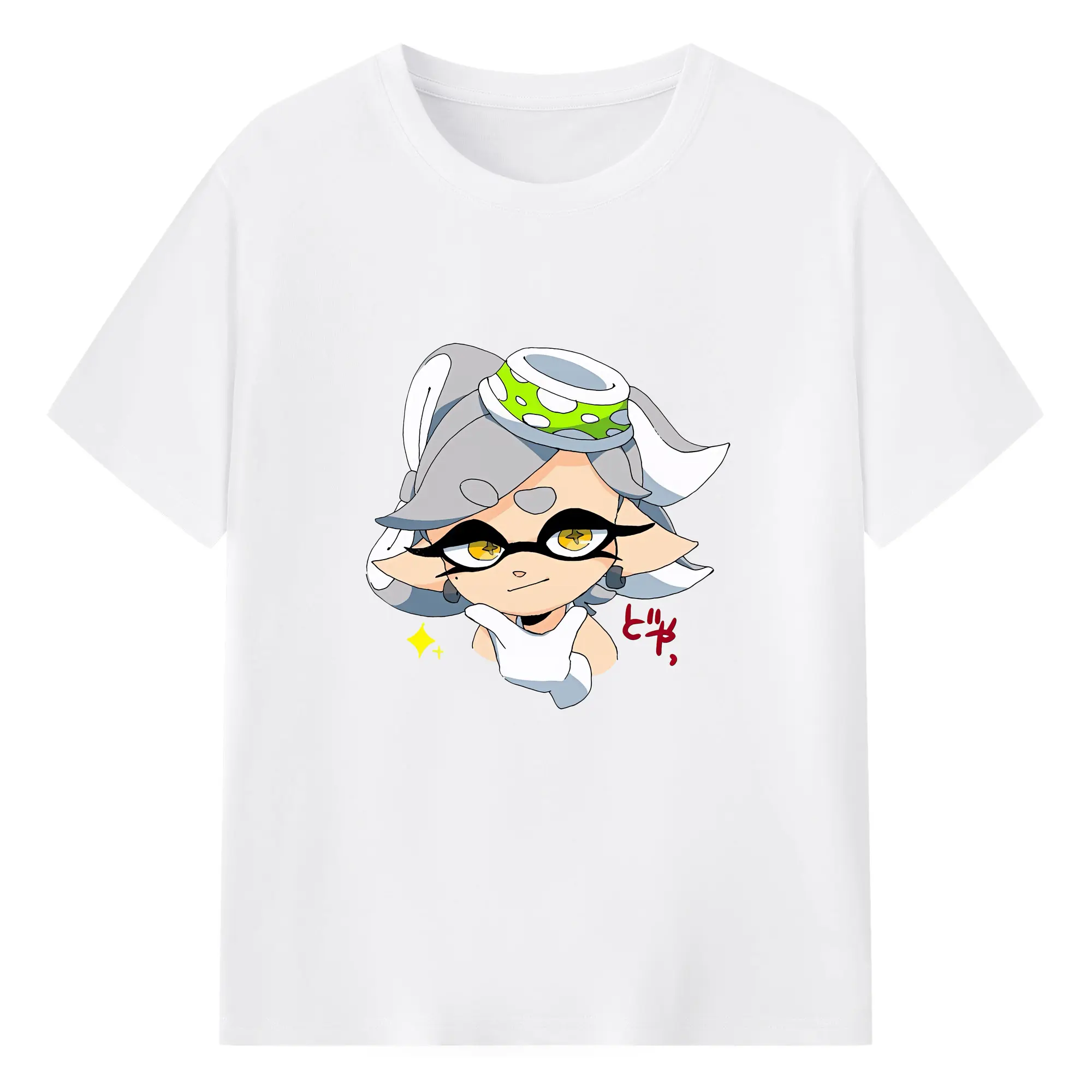 スプラトゥーン グッズ,シオカラーズ ホタル - 綿100％ 半袖Tシャツ ・ フロントプリント ・ 快適 通気性 ・ 日常使い 散歩 スポーツ用