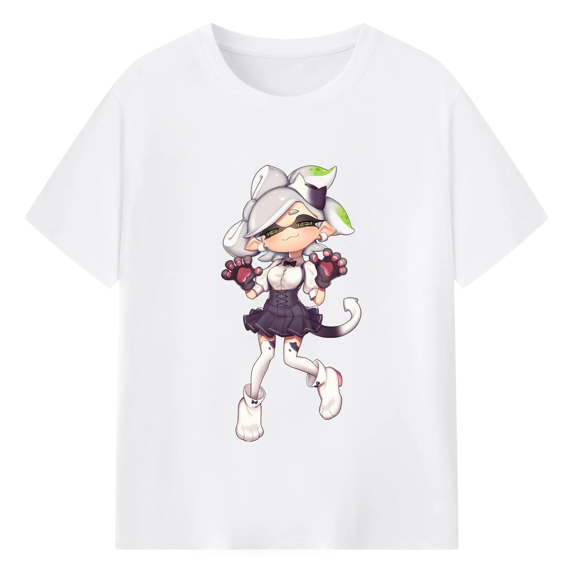 スプラトゥーン グッズ,シオカラーズ ホタル - 綿100％ 半袖Tシャツ ・ フロントプリント ・ 快適 通気性 ・ 日常使い 散歩 スポーツ用