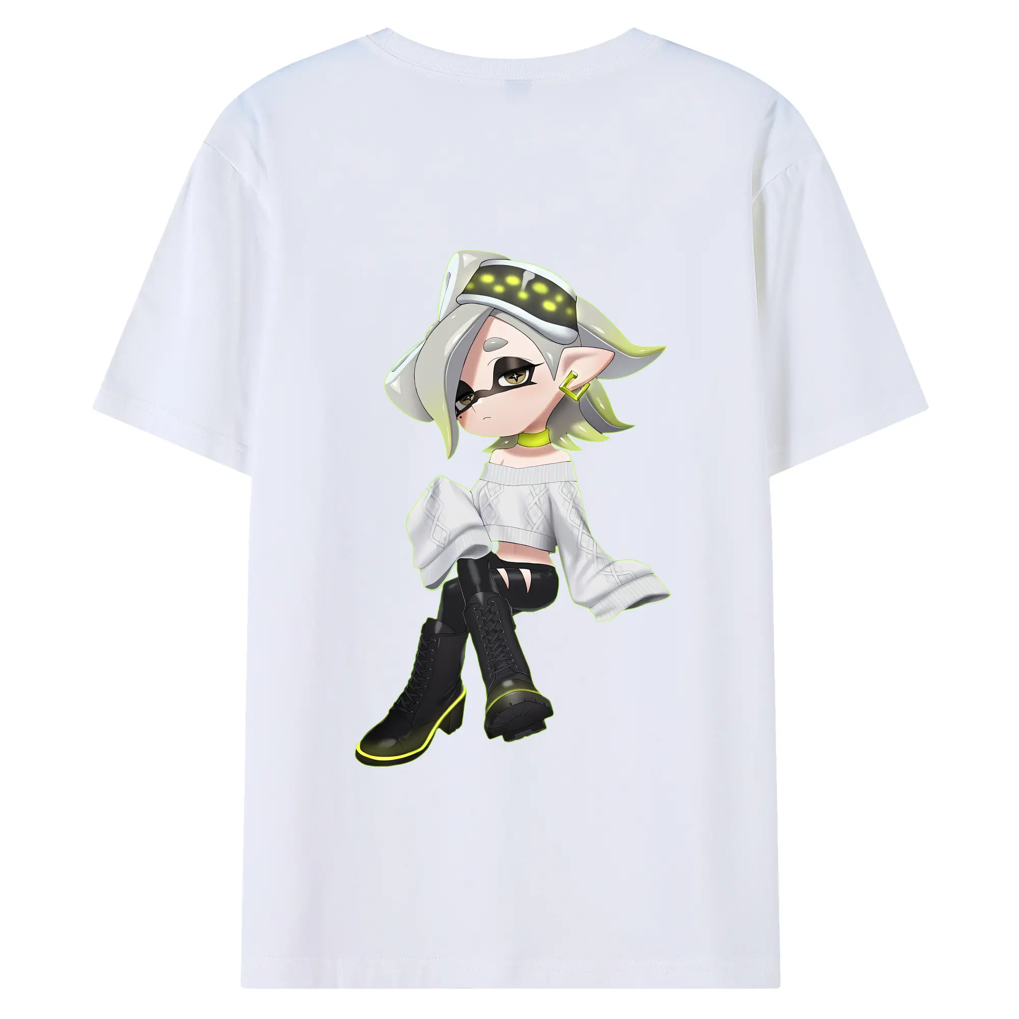 スプラトゥーン グッズ,シオカラーズ ホタル - 綿100％ 半袖Tシャツ ・ バックプリント ・ 快適 通気性 ・ 日常使い 散歩 スポーツ用