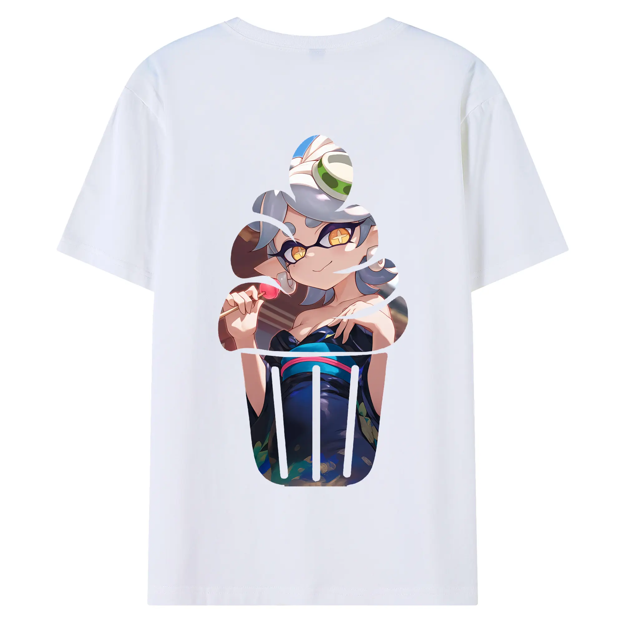 スプラトゥーン グッズ,シオカラーズ ホタル - 綿100％ 半袖Tシャツ ・ バックプリント ・ 快適 通気性 ・ 日常使い 散歩 スポーツ用
