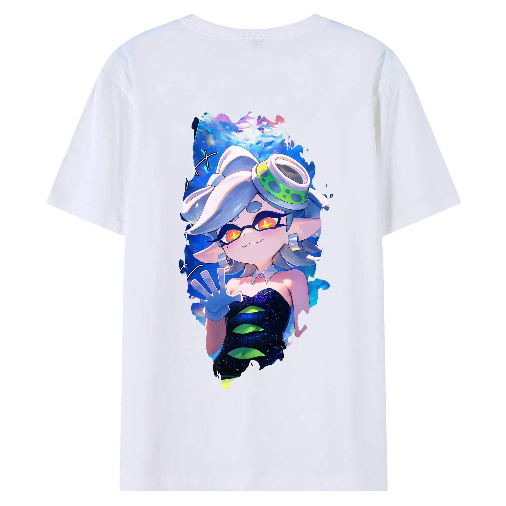 スプラトゥーン グッズ,シオカラーズ ホタル - 綿100％ 半袖Tシャツ ・ バックプリント ・ 快適 通気性 ・ 日常使い 散歩 スポーツ用