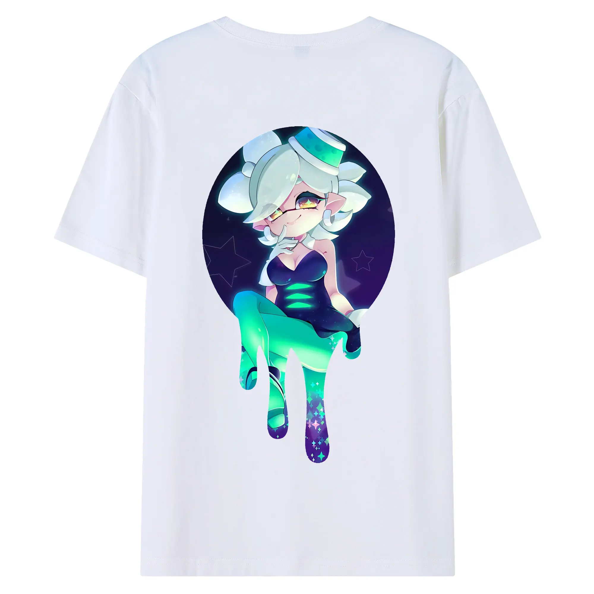 スプラトゥーン グッズ,シオカラーズ ホタル - 綿100％ 半袖Tシャツ ・ バックプリント ・ 快適 通気性 ・ 日常使い 散歩 スポーツ用
