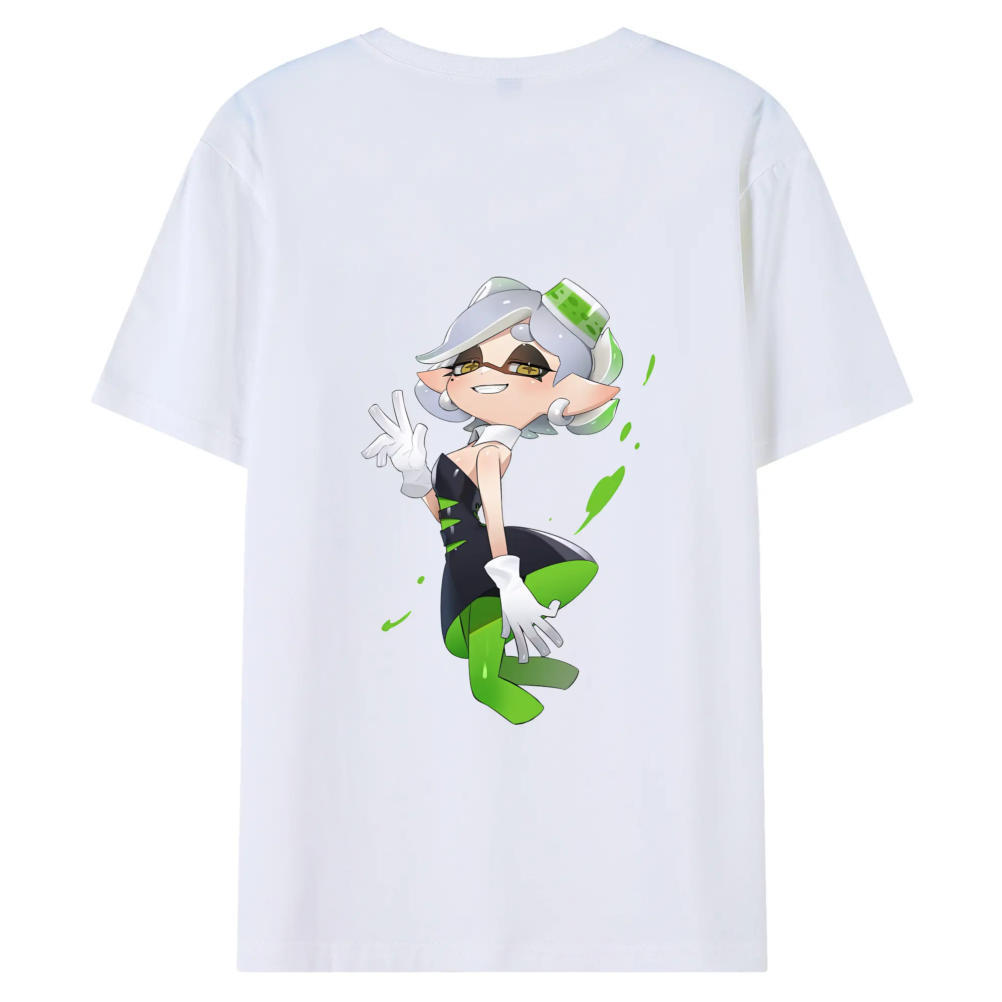 スプラトゥーン グッズ,シオカラーズ ホタル - 綿100％ 半袖Tシャツ ・ バックプリント ・ 快適 通気性 ・ 日常使い 散歩 スポーツ用