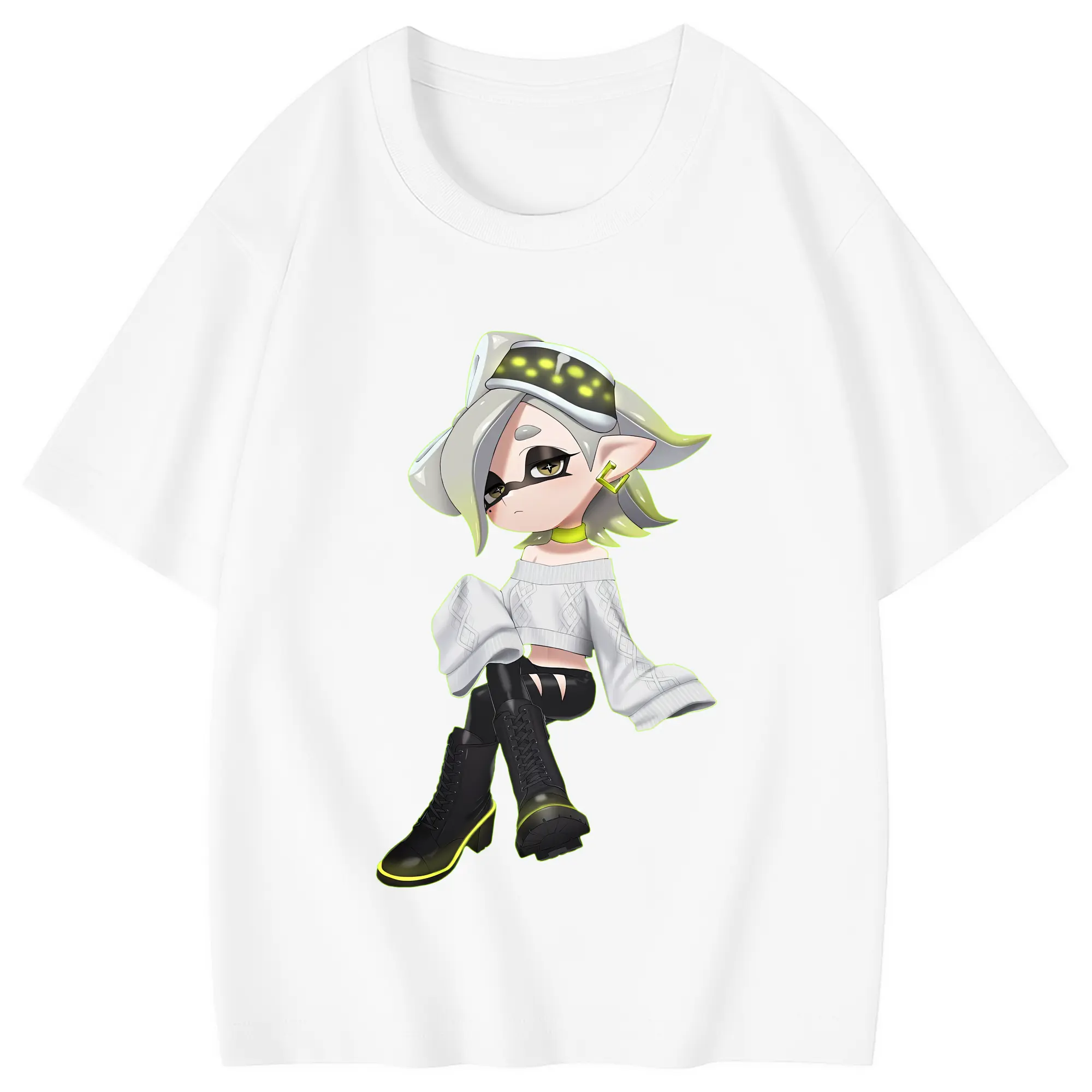スプラトゥーン グッズ,シオカラーズ ホタル - 綿100％ キッズTシャツ ・ フロントプリント ・ 快適 通気性 ・ スポーツ カジュアル 散歩用