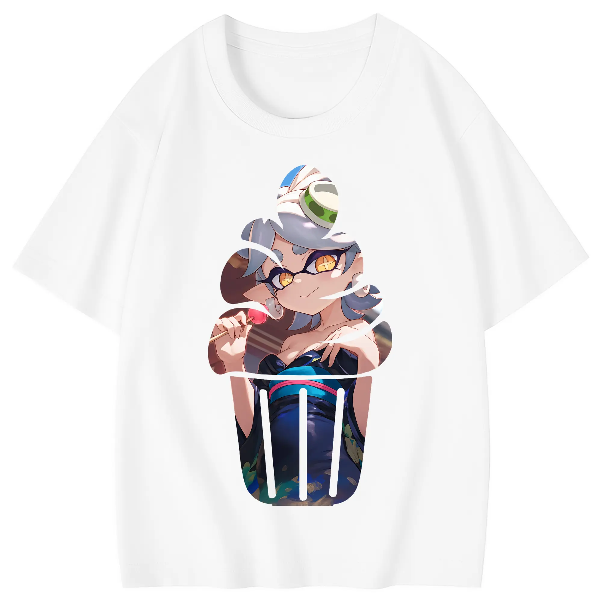 スプラトゥーン グッズ,シオカラーズ ホタル - 綿100％ キッズTシャツ ・ フロントプリント ・ 快適 通気性 ・ スポーツ カジュアル 散歩用