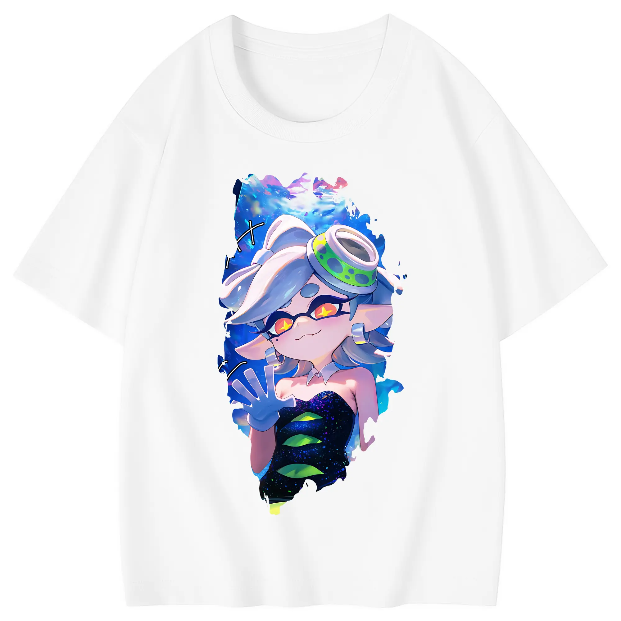 スプラトゥーン グッズ,シオカラーズ ホタル - 綿100％ キッズTシャツ ・ フロントプリント ・ 快適 通気性 ・ スポーツ カジュアル 散歩用