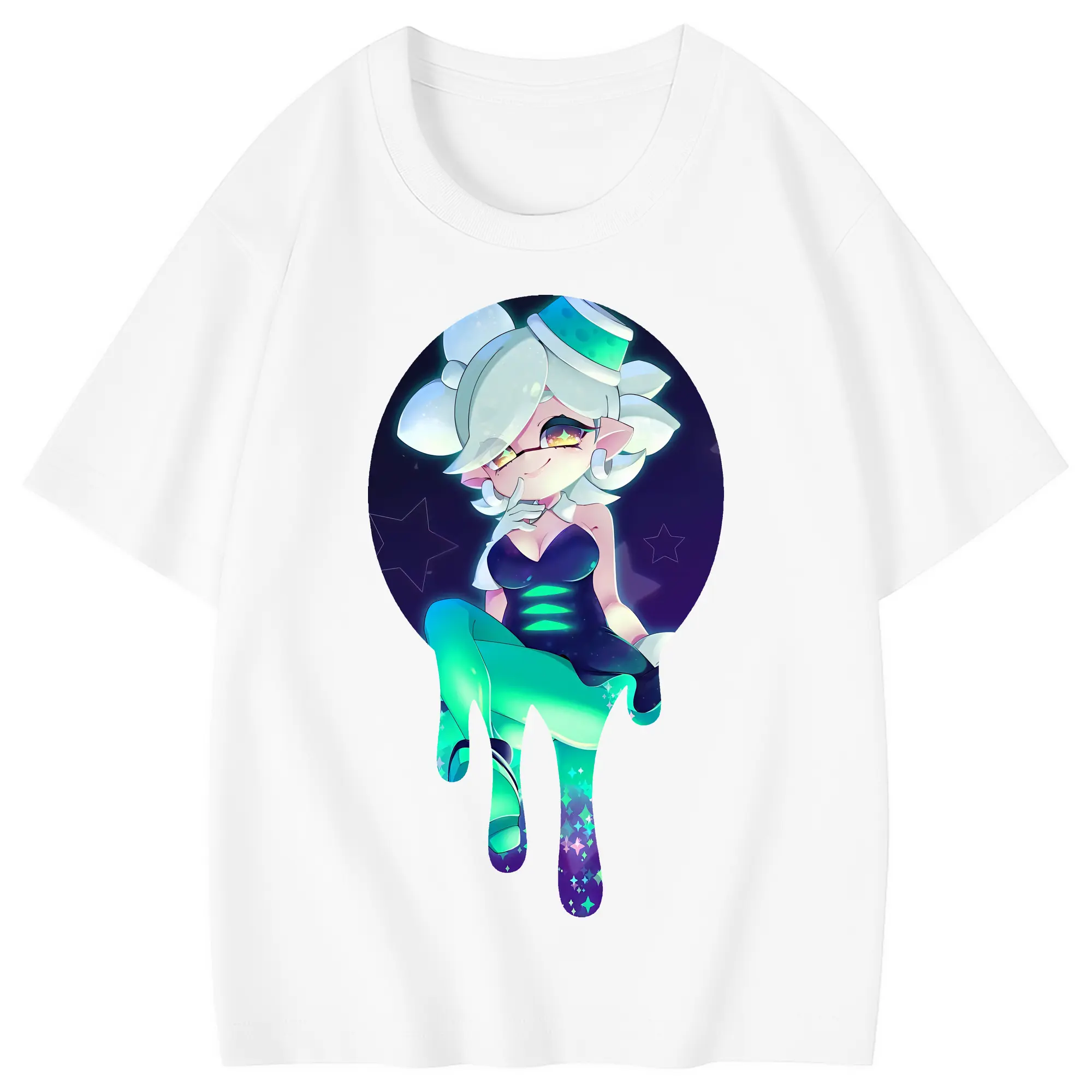 スプラトゥーン グッズ,シオカラーズ ホタル - 綿100％ キッズTシャツ ・ フロントプリント ・ 快適 通気性 ・ スポーツ カジュアル 散歩用