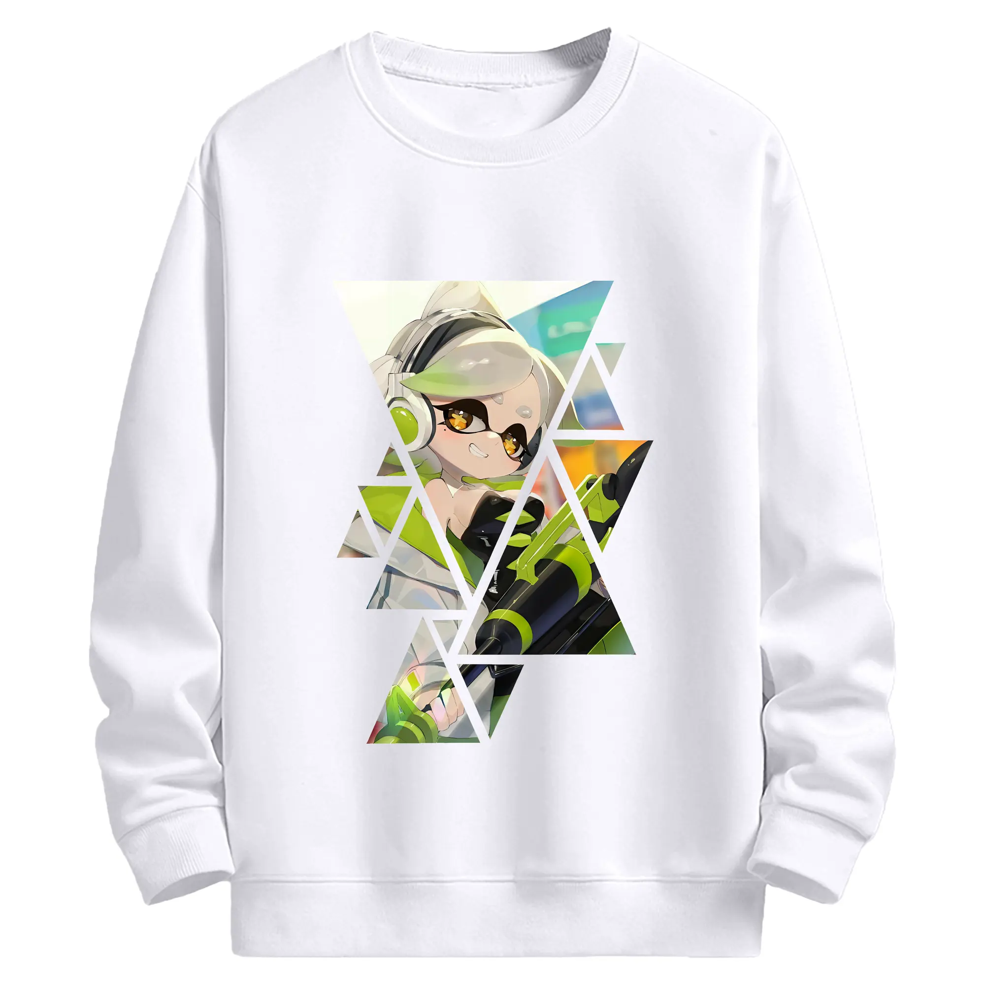 スプラトゥーン グッズ,シオカラーズ ホタル - 高品質 クルーネック スウェット ・ コットン59％ ポリエステル41％ ・ ユニセックス 長袖 トレーナー ・ カジュアル デイリー スポーツ 散歩用