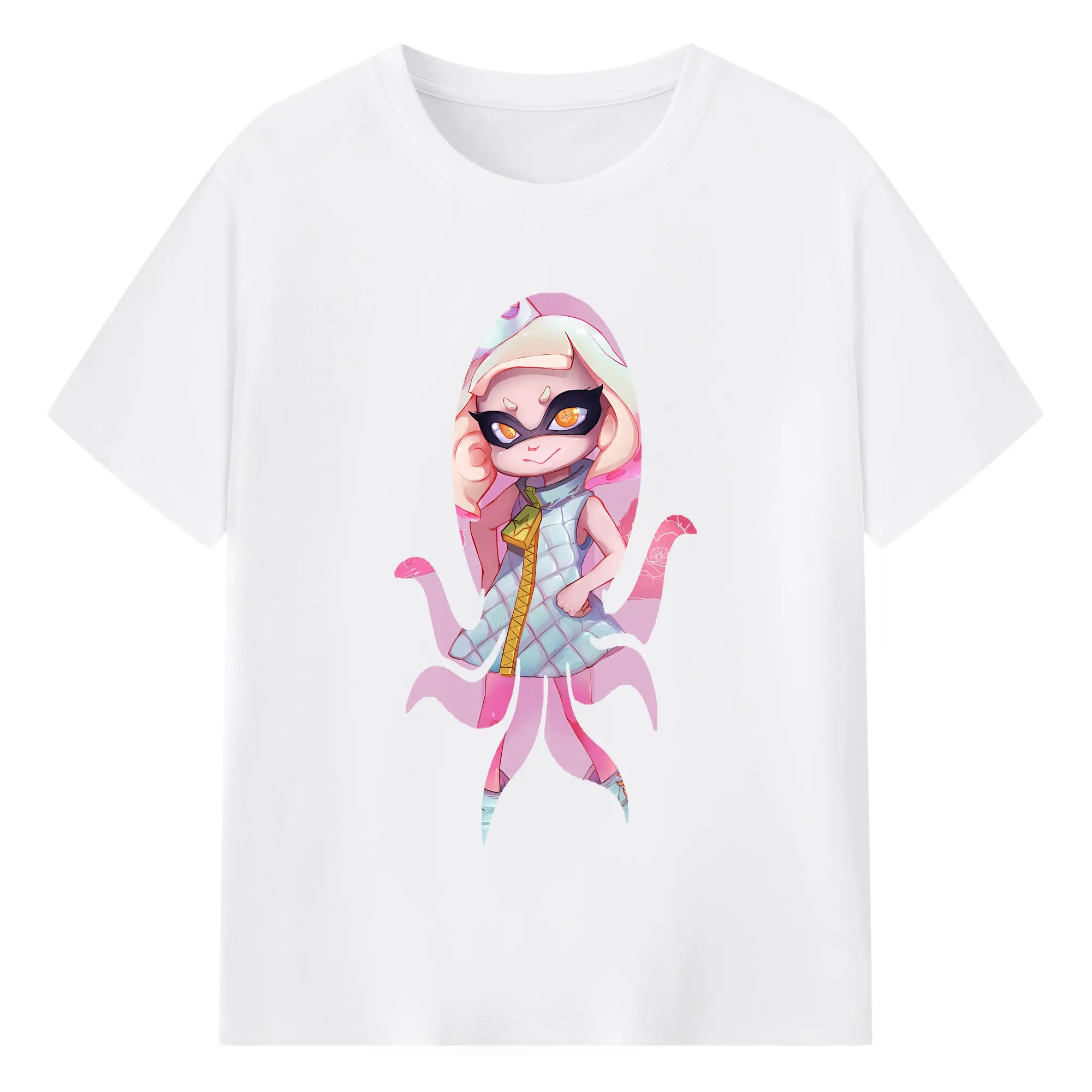 スプラトゥーン グッズ,ヒメ - 綿100％ 半袖Tシャツ ・ フロントプリント ・ 快適 通気性 ・ 日常使い 散歩 スポーツ用