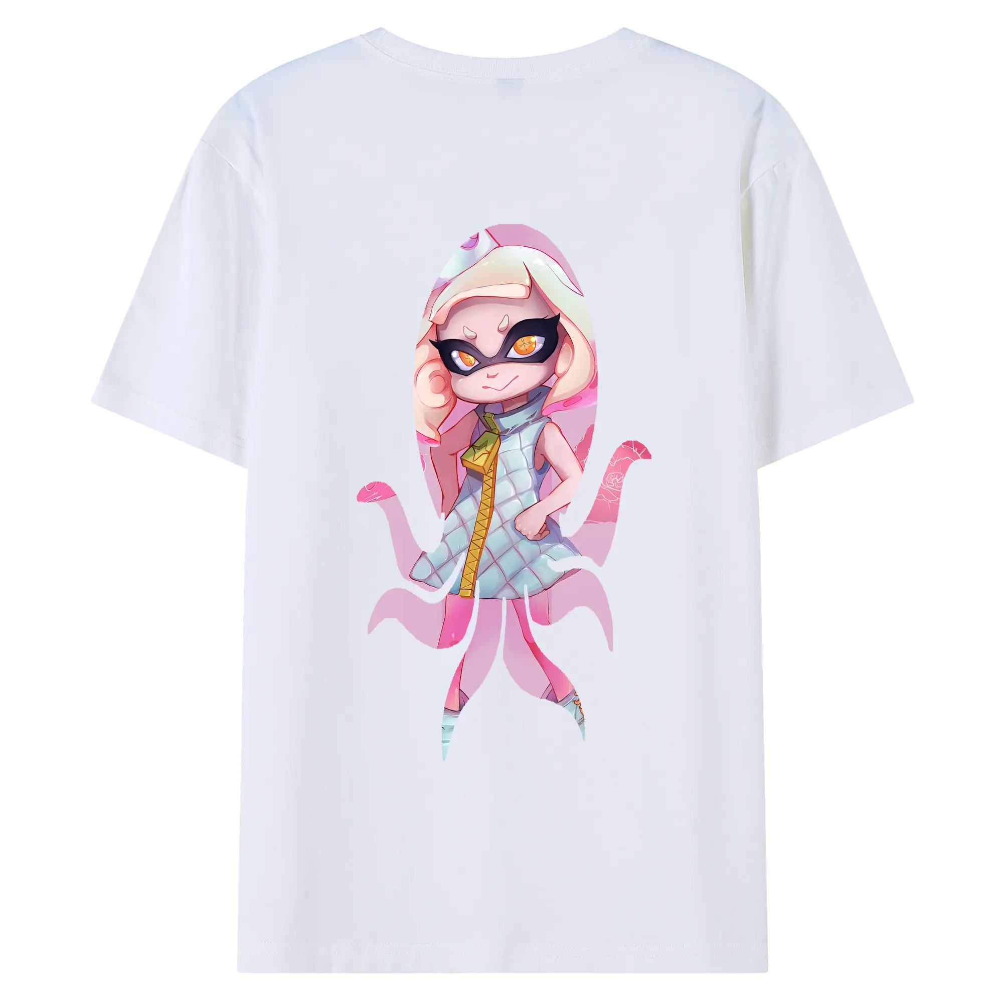 スプラトゥーン グッズ,ヒメ - 綿100％ 半袖Tシャツ ・ バックプリント ・ 快適 通気性 ・ 日常使い 散歩 スポーツ用