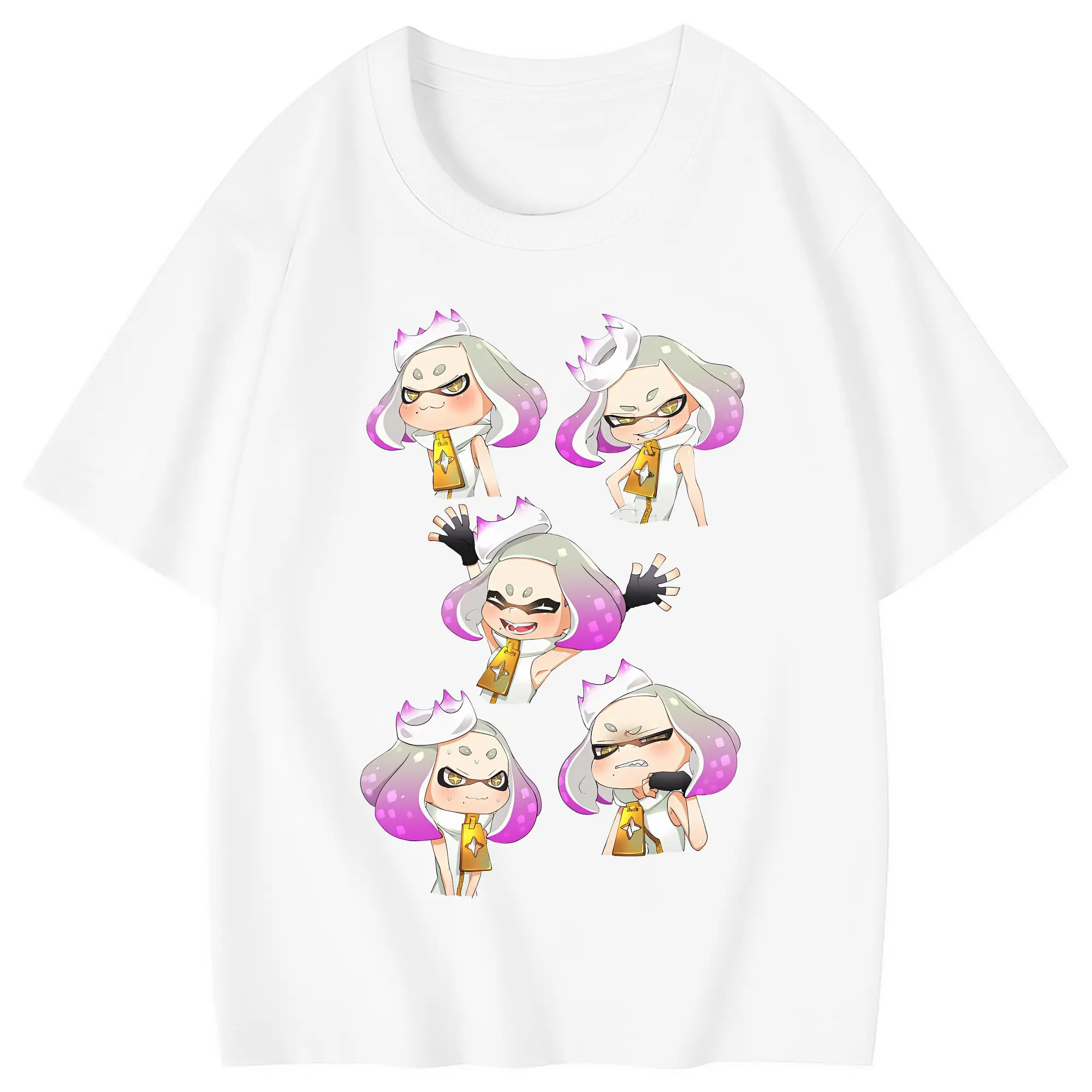 スプラトゥーン グッズ,ヒメ - 綿100％ キッズTシャツ ・ フロントプリント ・ 快適 通気性 ・ スポーツ カジュアル 散歩用