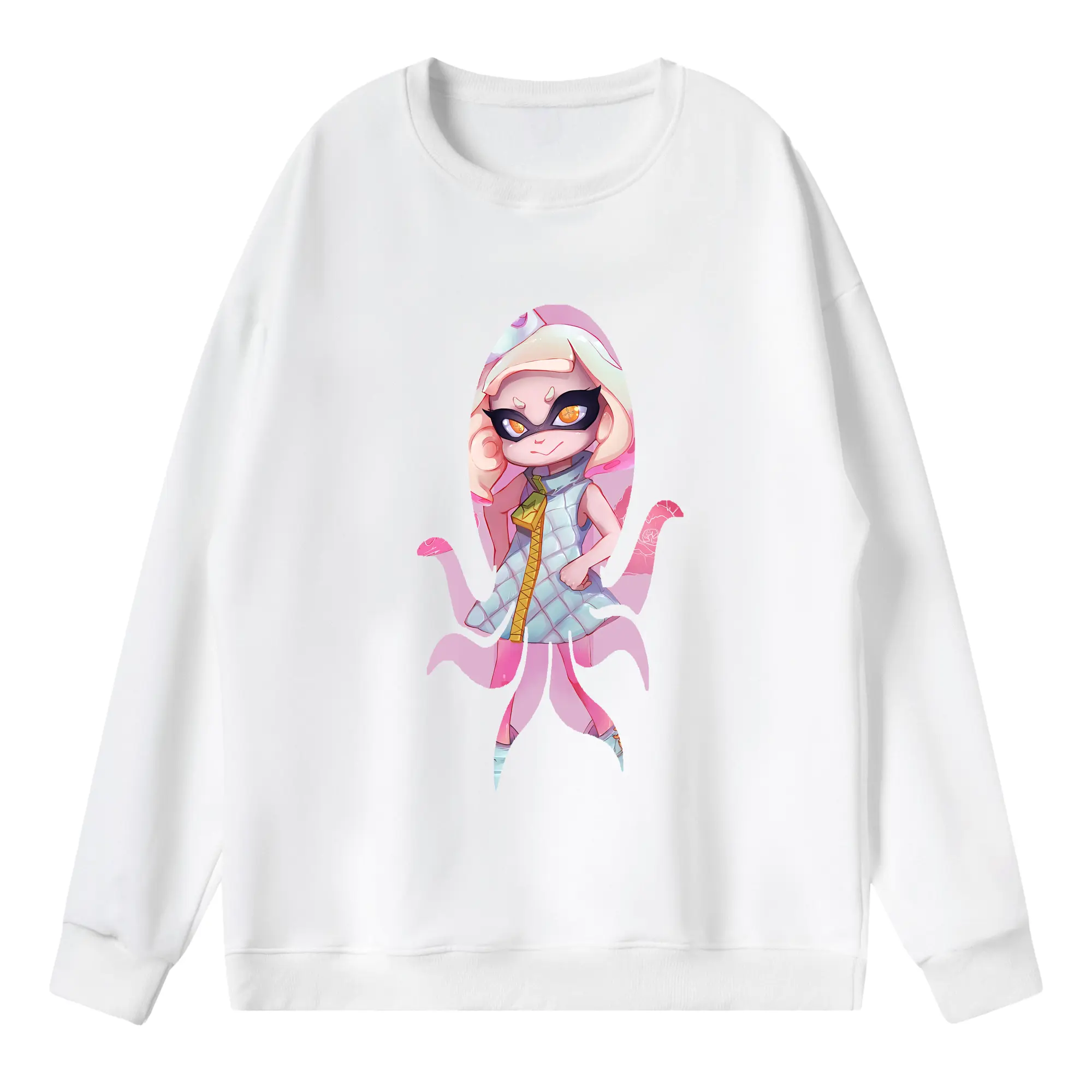 スプラトゥーン グッズ,ヒメ - 薄手 クルーネック スウェット 裏毛260g · ポリエステル 春秋向け カジュアル 男女兼用 · トレーナー デイリー スポーツ 散歩に最適