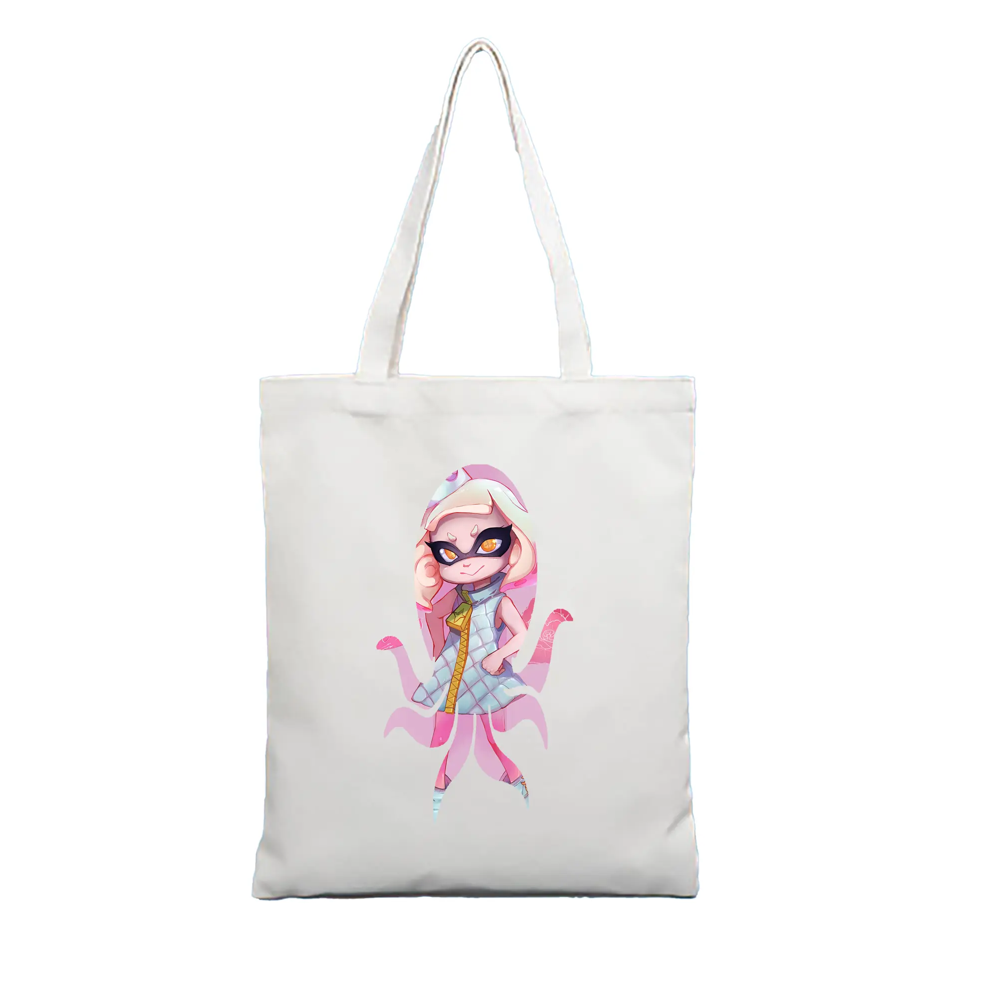 スプラトゥーン グッズ,ヒメ - 縦型キャンバス手提げバッグ（トートバッグ） ・ キャンバス素材 ・ ショッピング用 ・ 軽量 丈夫 お手入れ簡単