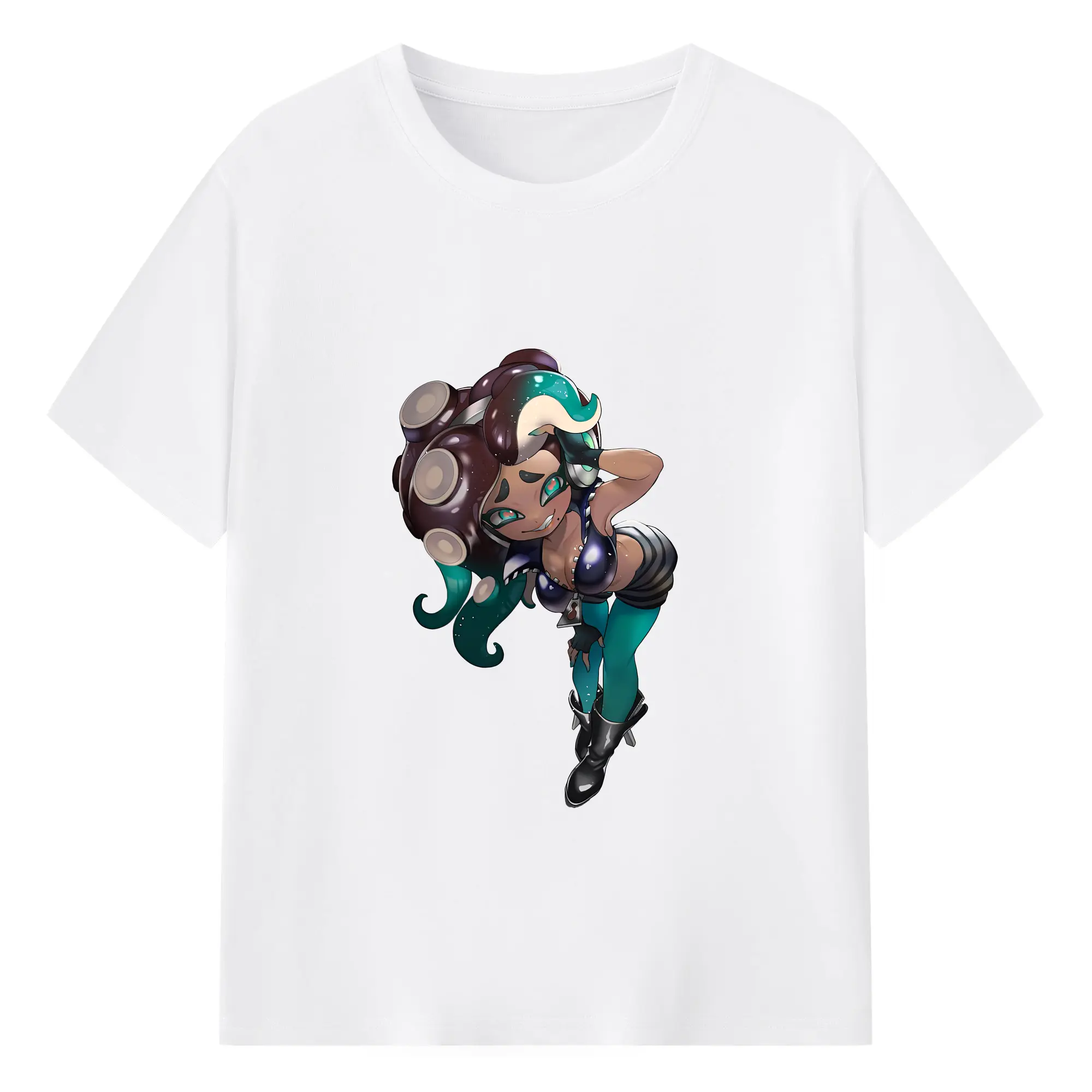 スプラトゥーン グッズ,イイダ - 綿100％ 半袖Tシャツ ・ フロントプリント ・ 快適 通気性 ・ 日常使い 散歩 スポーツ用