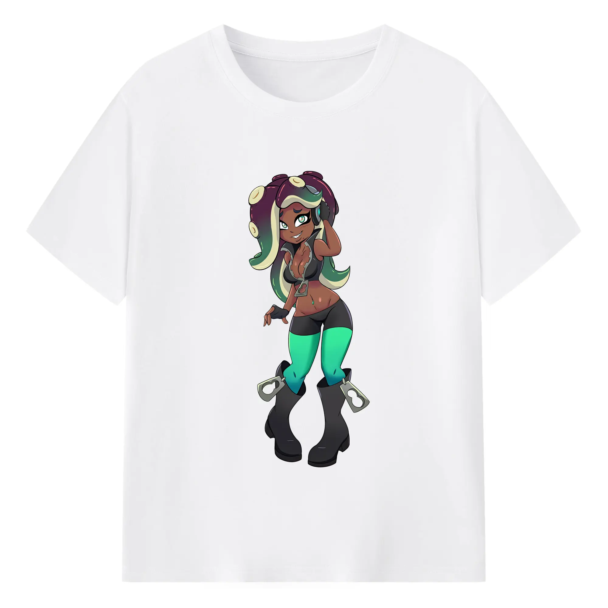 スプラトゥーン グッズ,イイダ - 綿100％ 半袖Tシャツ ・ フロントプリント ・ 快適 通気性 ・ 日常使い 散歩 スポーツ用