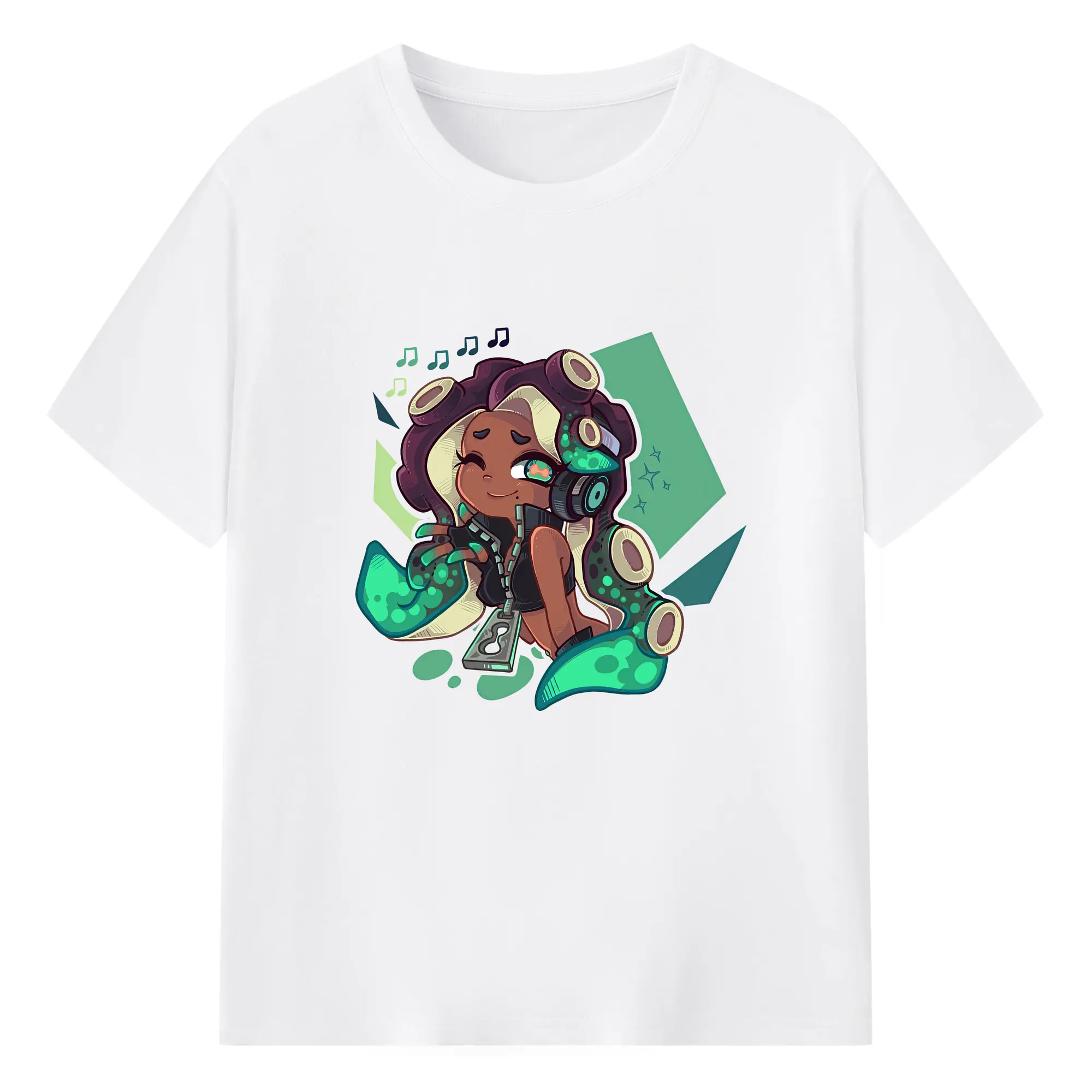 スプラトゥーン グッズ,イイダ - 綿100％ 半袖Tシャツ ・ フロントプリント ・ 快適 通気性 ・ 日常使い 散歩 スポーツ用