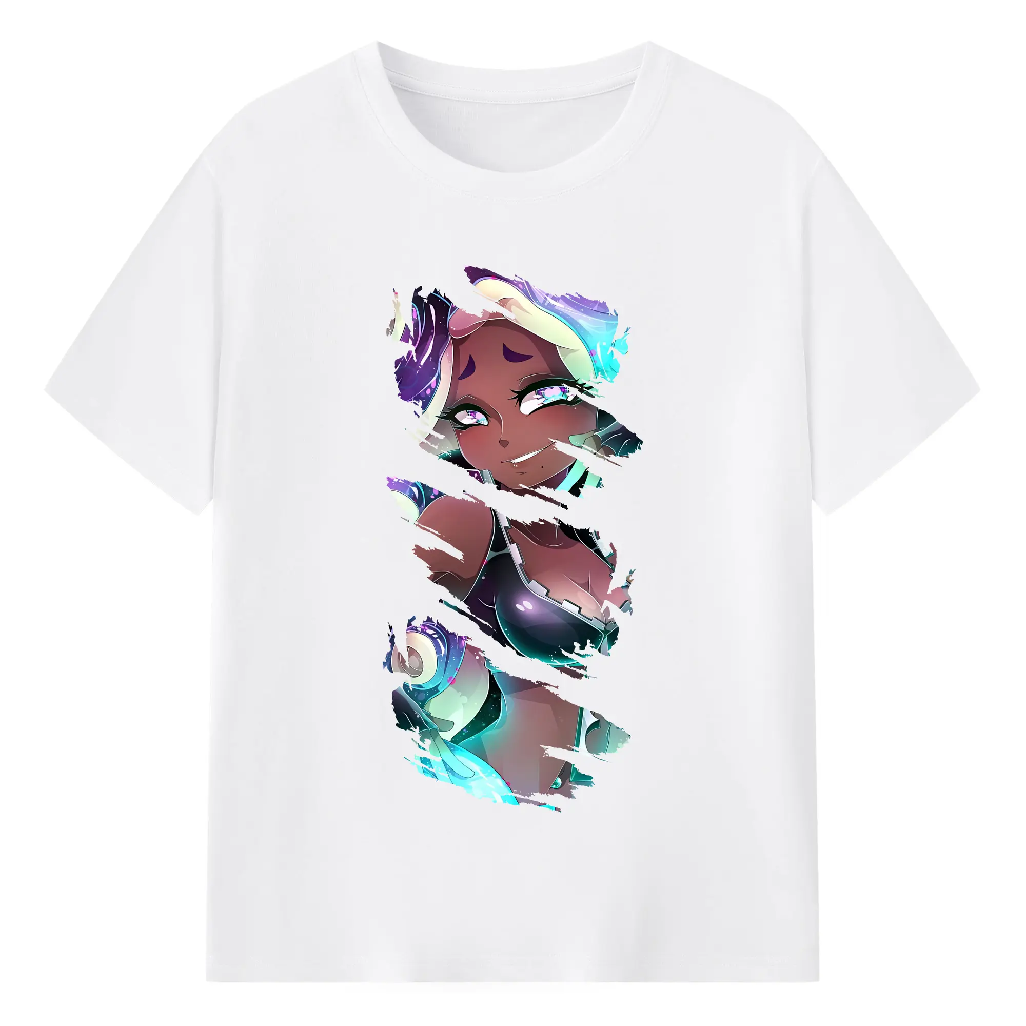 スプラトゥーン グッズ,イイダ - 綿100％ 半袖Tシャツ ・ フロントプリント ・ 快適 通気性 ・ 日常使い 散歩 スポーツ用