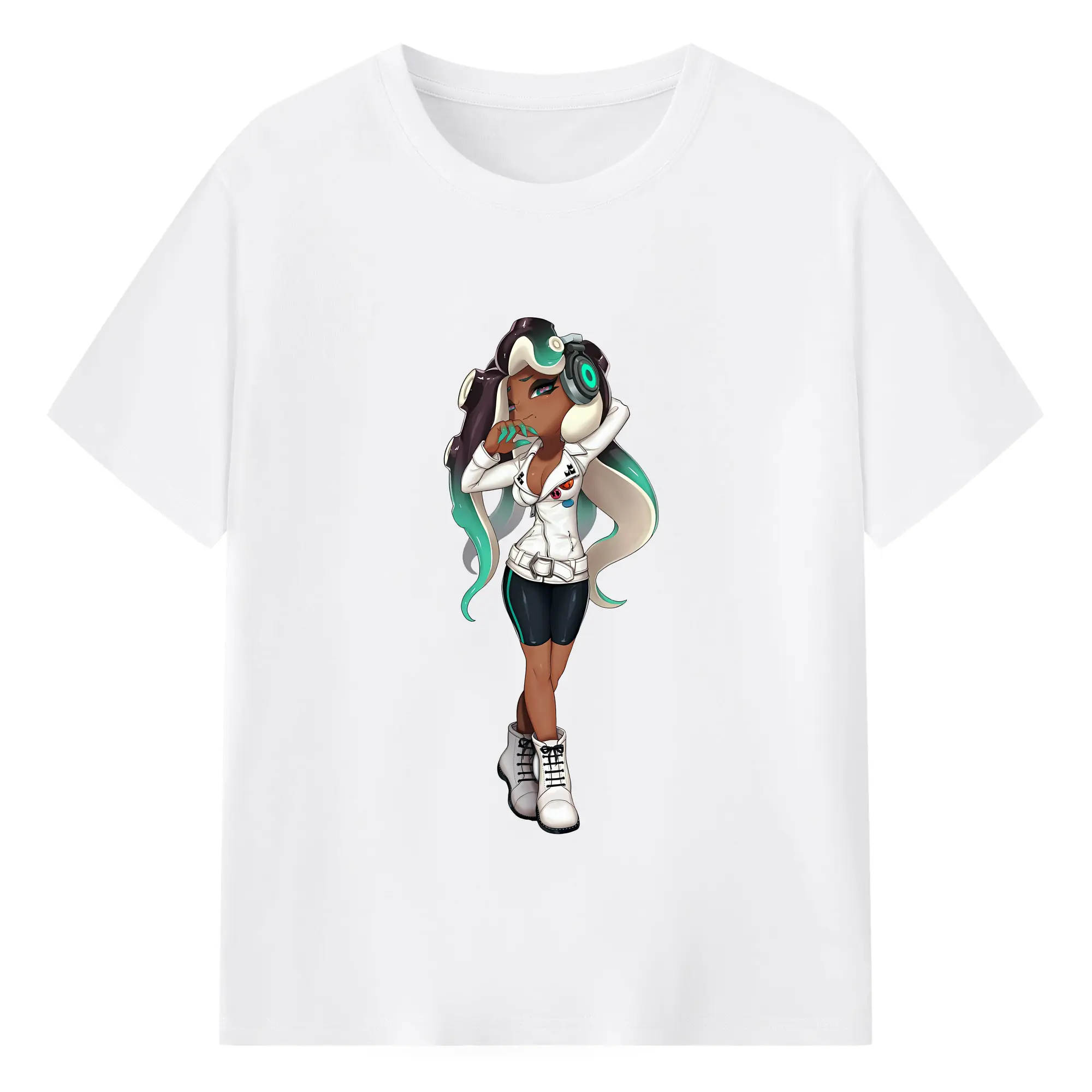 スプラトゥーン グッズ,イイダ - 綿100％ 半袖Tシャツ ・ フロントプリント ・ 快適 通気性 ・ 日常使い 散歩 スポーツ用