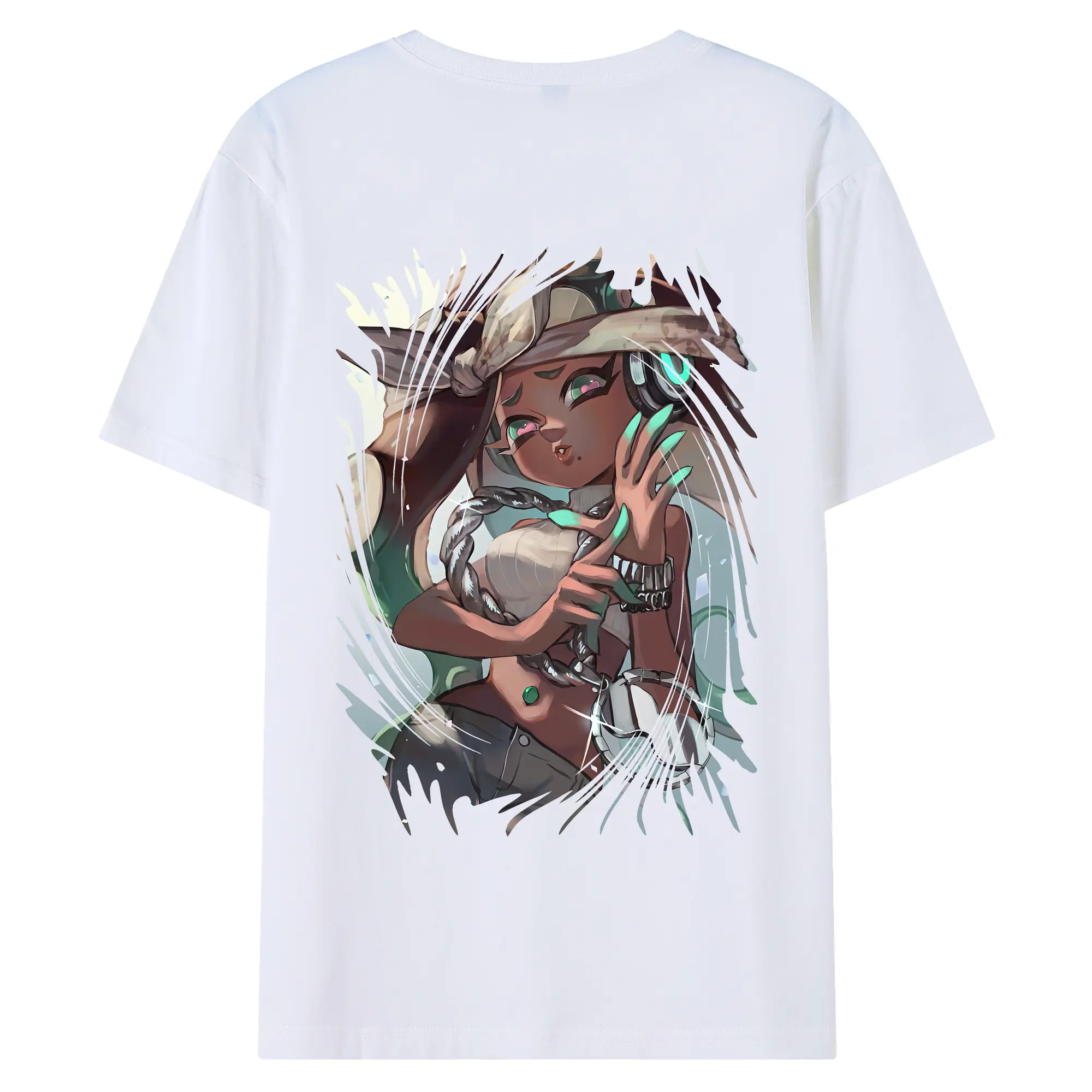 スプラトゥーン グッズ,イイダ - 綿100％ 半袖Tシャツ ・ バックプリント ・ 快適 通気性 ・ 日常使い 散歩 スポーツ用
