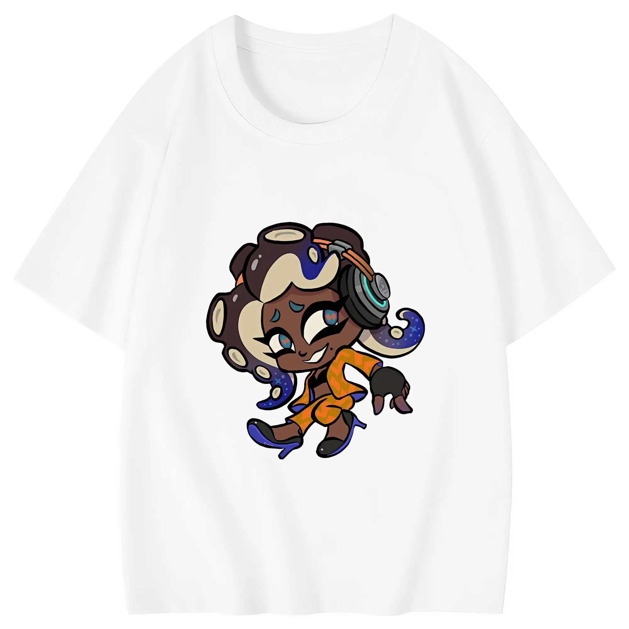 スプラトゥーン グッズ,イイダ - 綿100％ キッズTシャツ ・ フロントプリント ・ 快適 通気性 ・ スポーツ カジュアル 散歩用