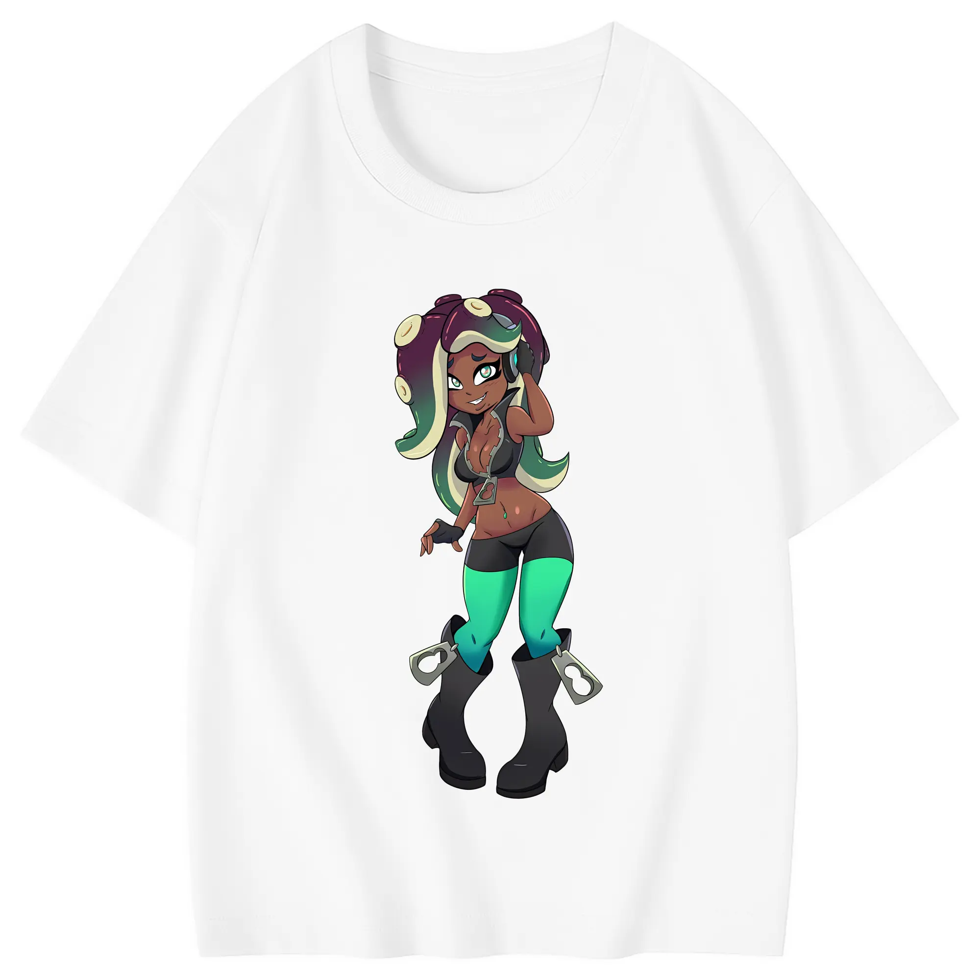 スプラトゥーン グッズ,イイダ - 綿100％ キッズTシャツ ・ フロントプリント ・ 快適 通気性 ・ スポーツ カジュアル 散歩用