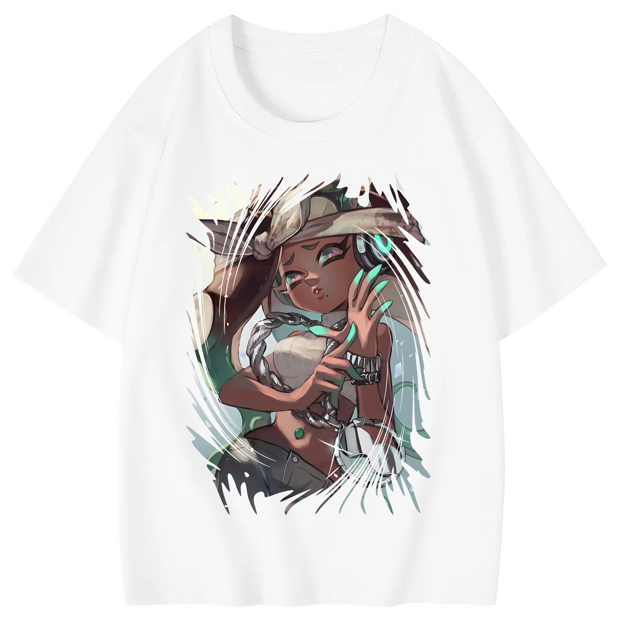 スプラトゥーン グッズ,イイダ - 綿100％ キッズTシャツ ・ フロントプリント ・ 快適 通気性 ・ スポーツ カジュアル 散歩用