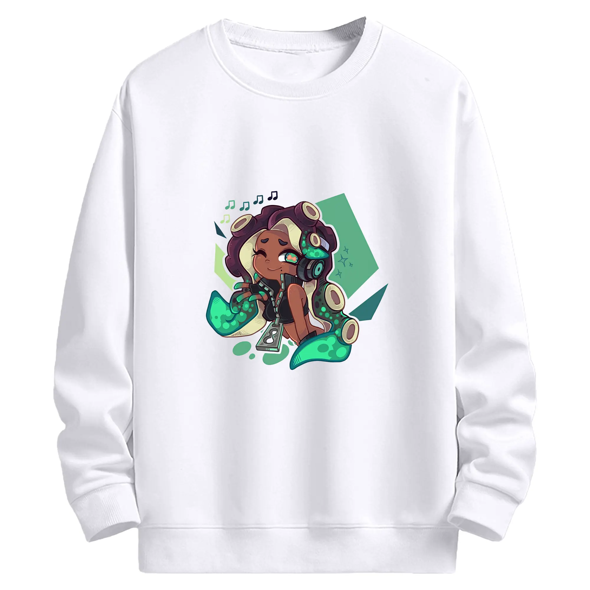 スプラトゥーン グッズ,イイダ - 高品質 クルーネック スウェット ・ コットン59％ ポリエステル41％ ・ ユニセックス 長袖 トレーナー ・ カジュアル デイリー スポーツ 散歩用