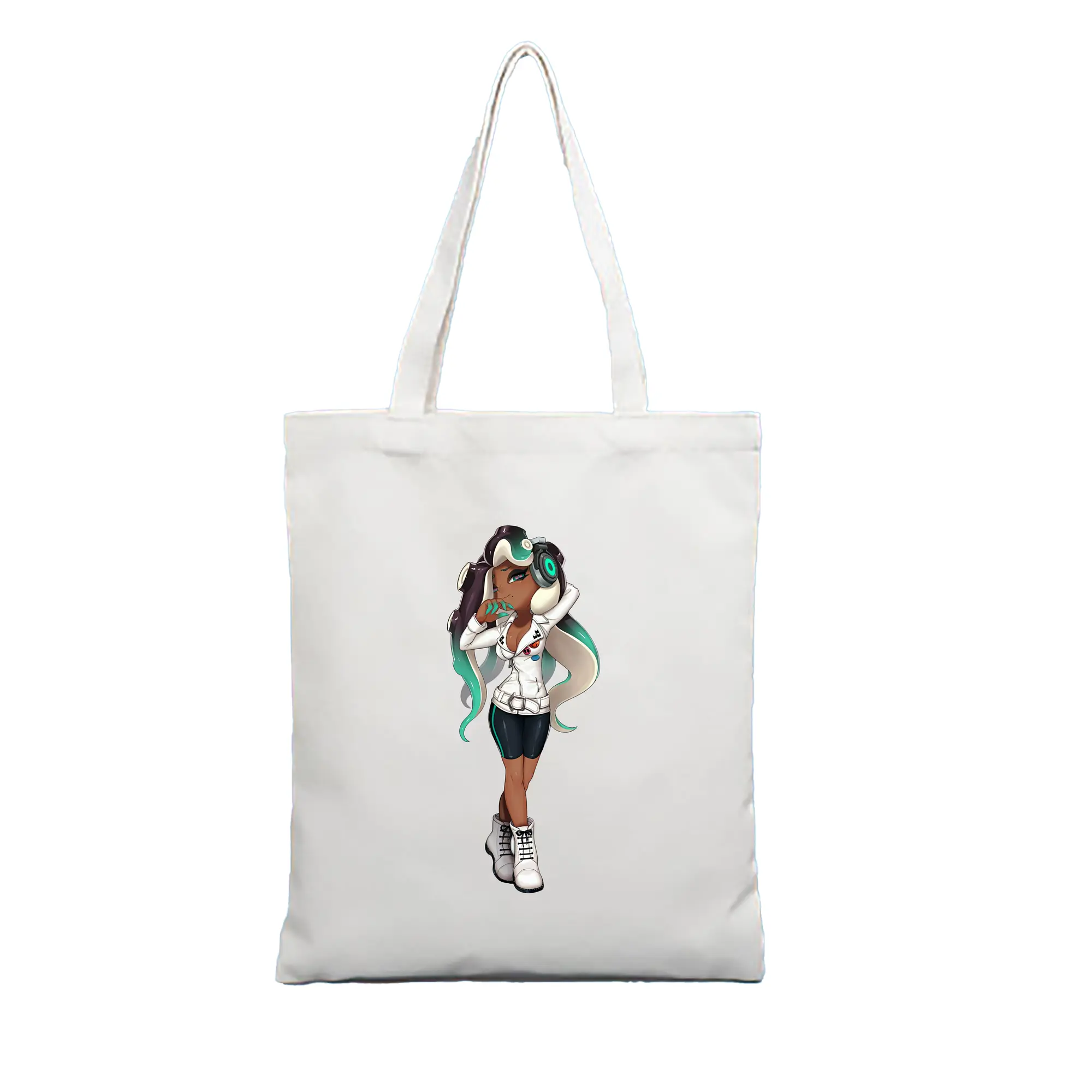 スプラトゥーン グッズ,イイダ - 縦型キャンバス手提げバッグ（トートバッグ） ・ キャンバス素材 ・ ショッピング用 ・ 軽量 丈夫 お手入れ簡単