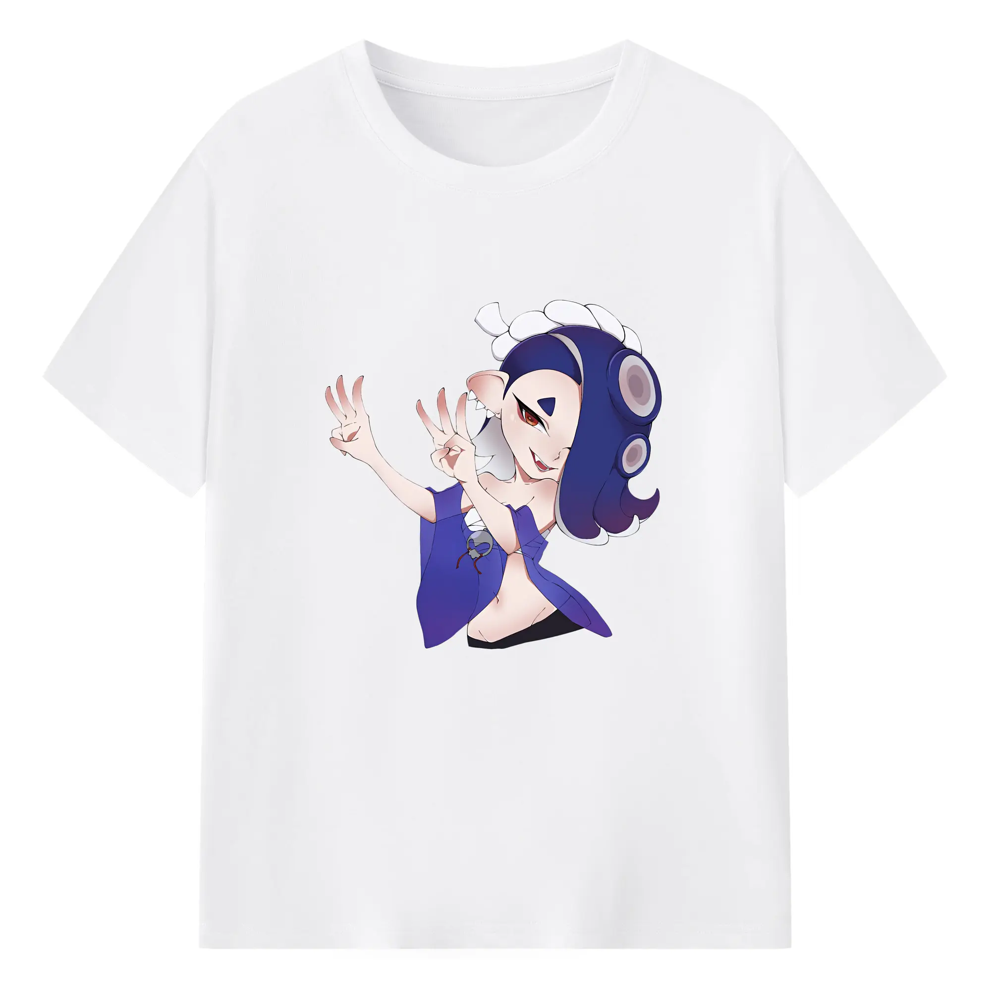 スプラトゥーン グッズ,フウカ - 綿100％ 半袖Tシャツ ・ フロントプリント ・ 快適 通気性 ・ 日常使い 散歩 スポーツ用