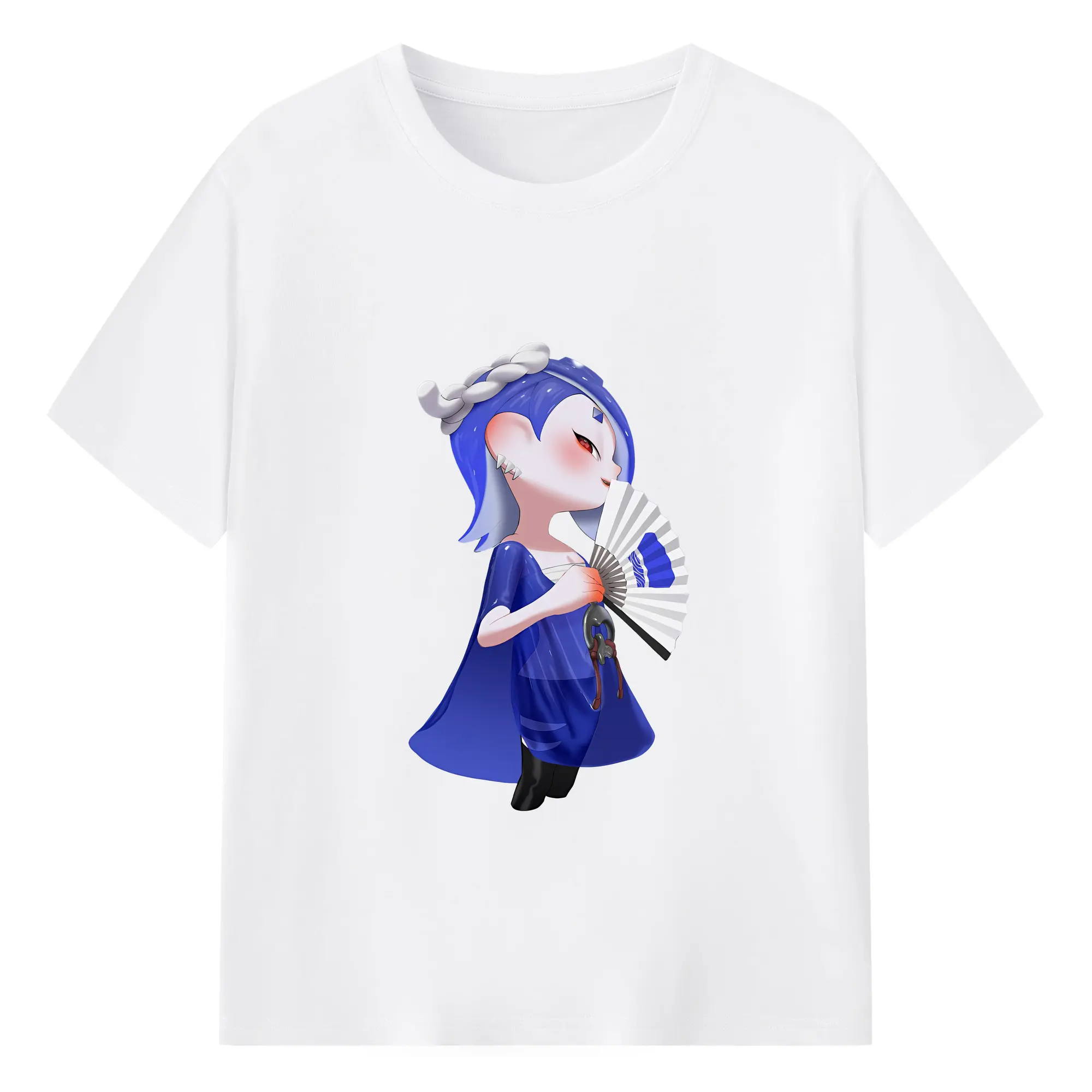 スプラトゥーン グッズ,フウカ - 綿100％ 半袖Tシャツ ・ フロントプリント ・ 快適 通気性 ・ 日常使い 散歩 スポーツ用