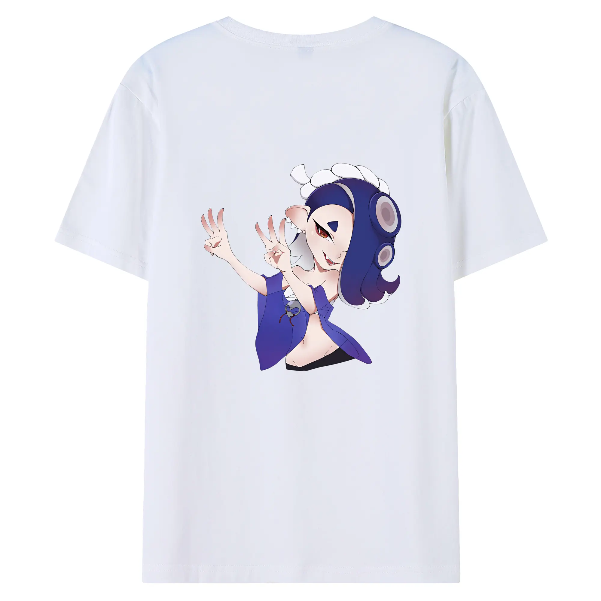 スプラトゥーン グッズ,フウカ - 綿100％ 半袖Tシャツ ・ バックプリント ・ 快適 通気性 ・ 日常使い 散歩 スポーツ用