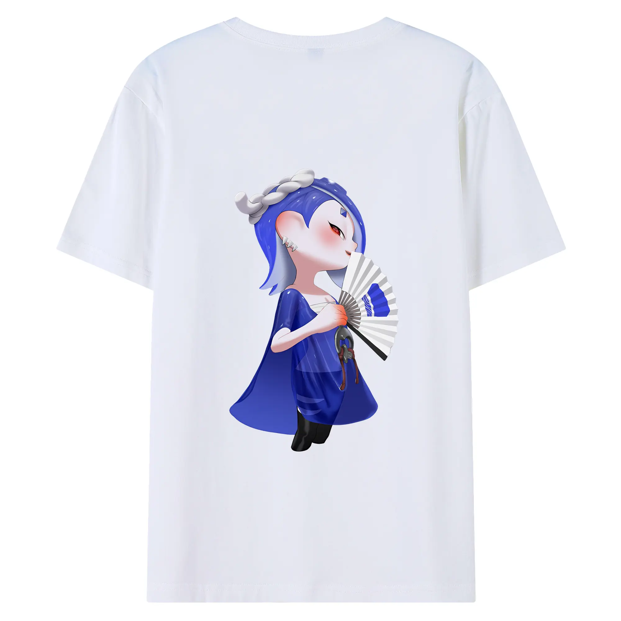 スプラトゥーン グッズ,フウカ - 綿100％ 半袖Tシャツ ・ バックプリント ・ 快適 通気性 ・ 日常使い 散歩 スポーツ用