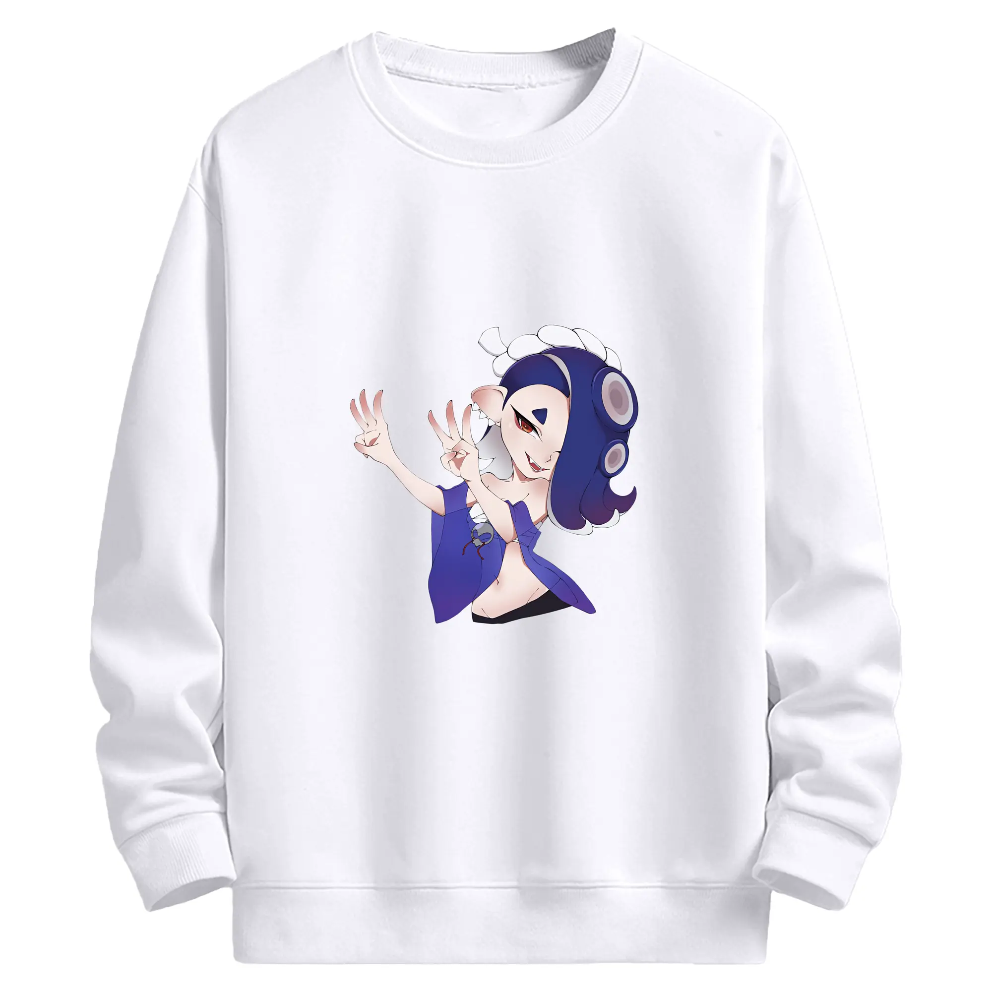 スプラトゥーン グッズ,フウカ - 高品質 クルーネック スウェット ・ コットン59％ ポリエステル41％ ・ ユニセックス 長袖 トレーナー ・ カジュアル デイリー スポーツ 散歩用