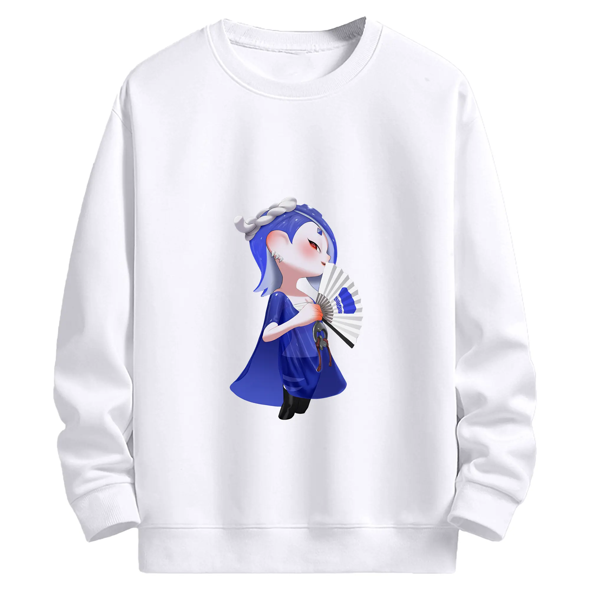 スプラトゥーン グッズ,フウカ - 高品質 クルーネック スウェット ・ コットン59％ ポリエステル41％ ・ ユニセックス 長袖 トレーナー ・ カジュアル デイリー スポーツ 散歩用