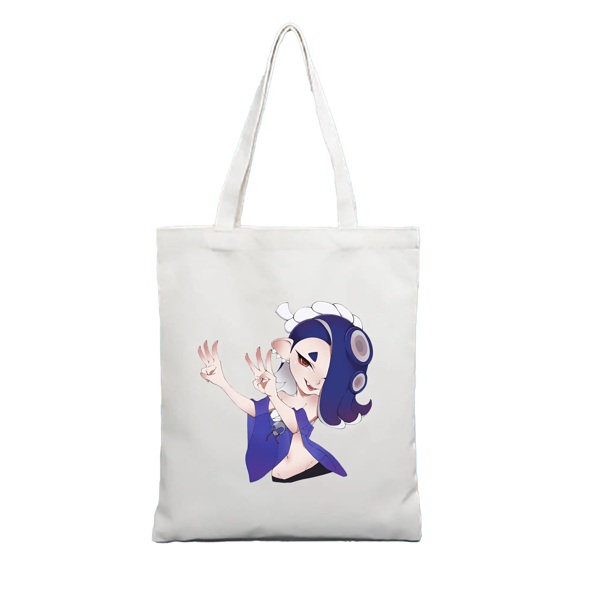 スプラトゥーン グッズ,フウカ - 縦型キャンバス手提げバッグ（トートバッグ） ・ キャンバス素材 ・ ショッピング用 ・ 軽量 丈夫 お手入れ簡単