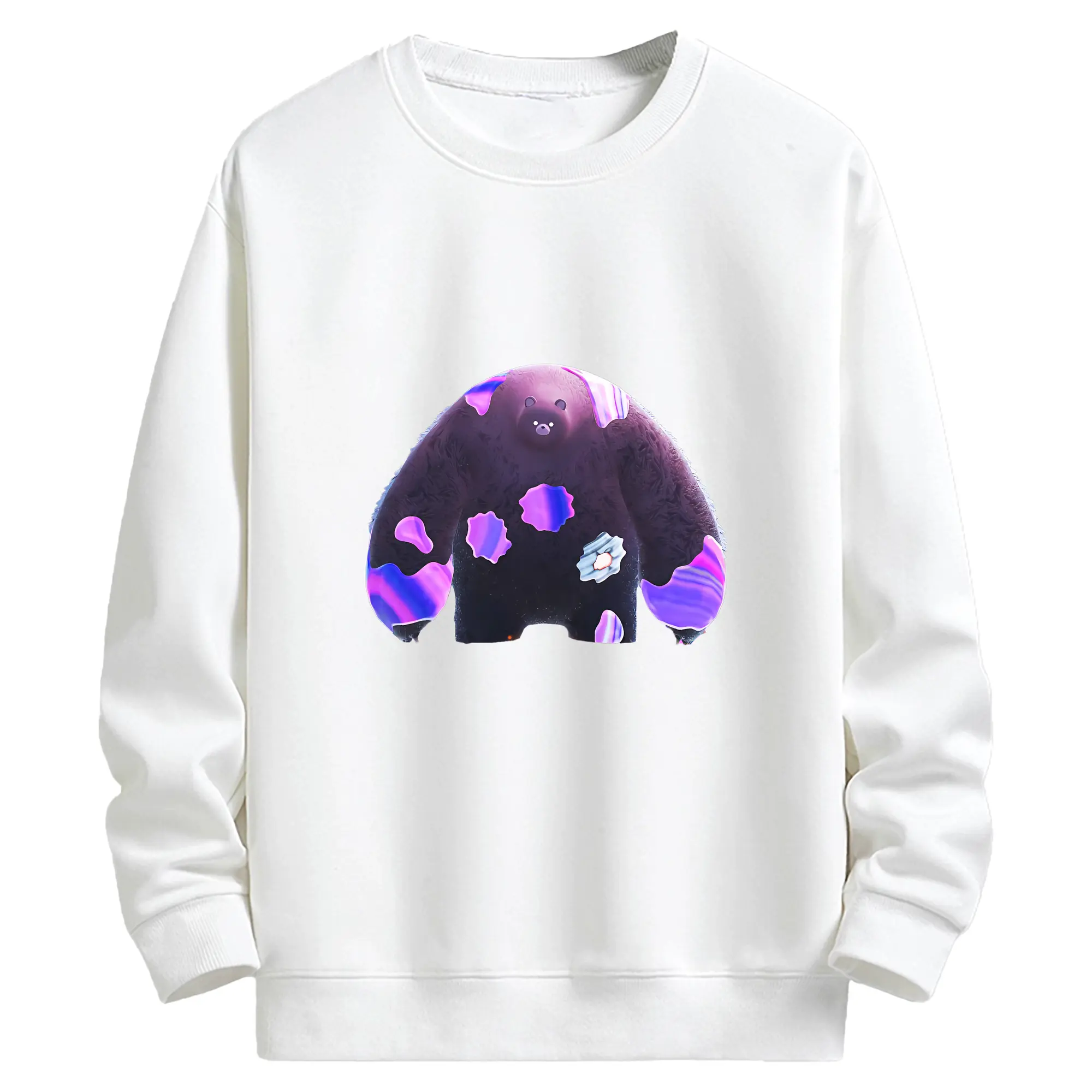 スプラトゥーン グッズ,クマサン - キッズ クルーネックスウェットシャツ ・ フロントプリント ・ 綿80％ ポリエステル20％ ・ 快適 通学 スポーツ 日常使い お散歩用