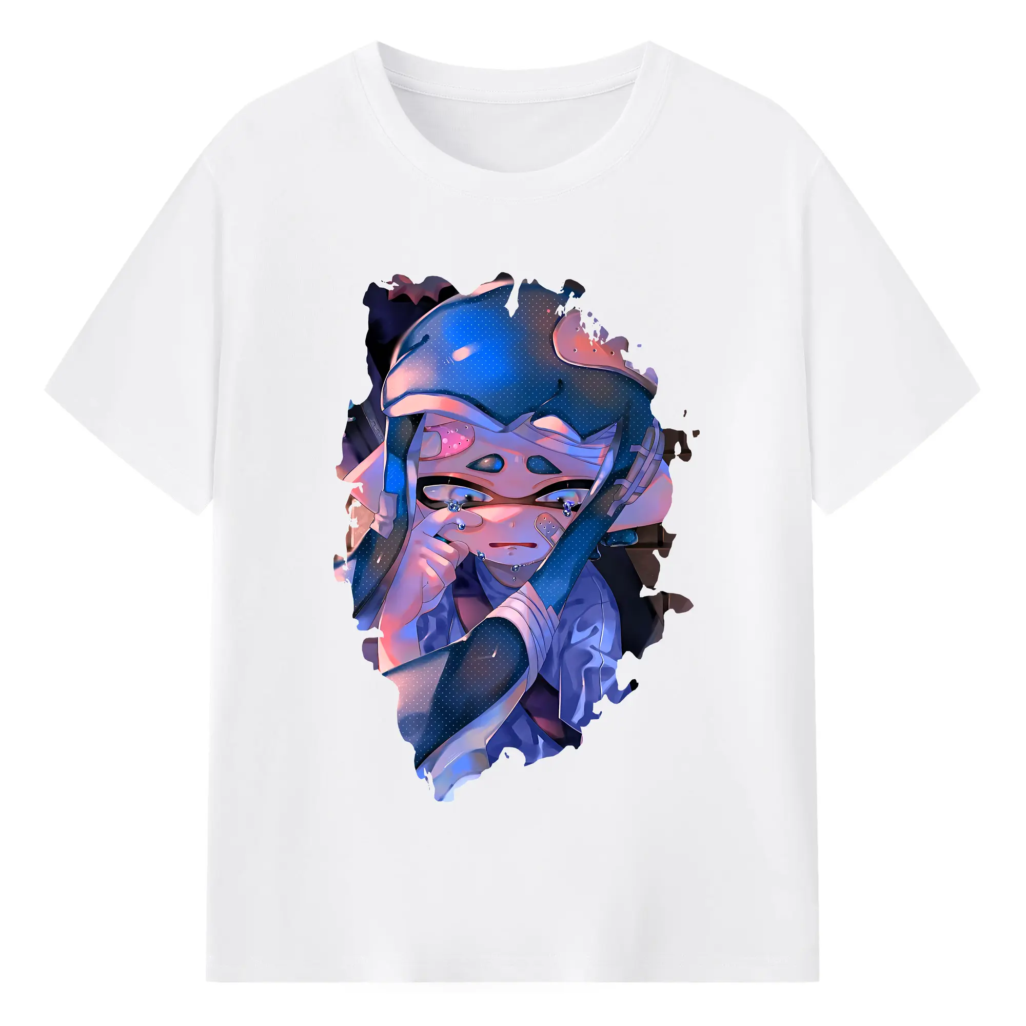 スプラトゥーン グッズ,インクリング - 綿100％ 半袖Tシャツ ・ フロントプリント ・ 快適 通気性 ・ 日常使い 散歩 スポーツ用
