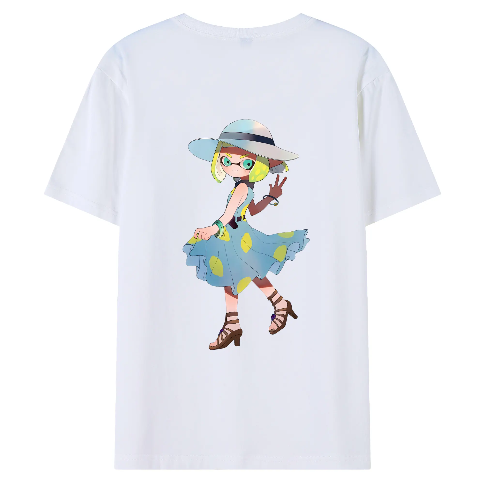 スプラトゥーン グッズ,インクリング - 綿100％ 半袖Tシャツ ・ バックプリント ・ 快適 通気性 ・ 日常使い 散歩 スポーツ用