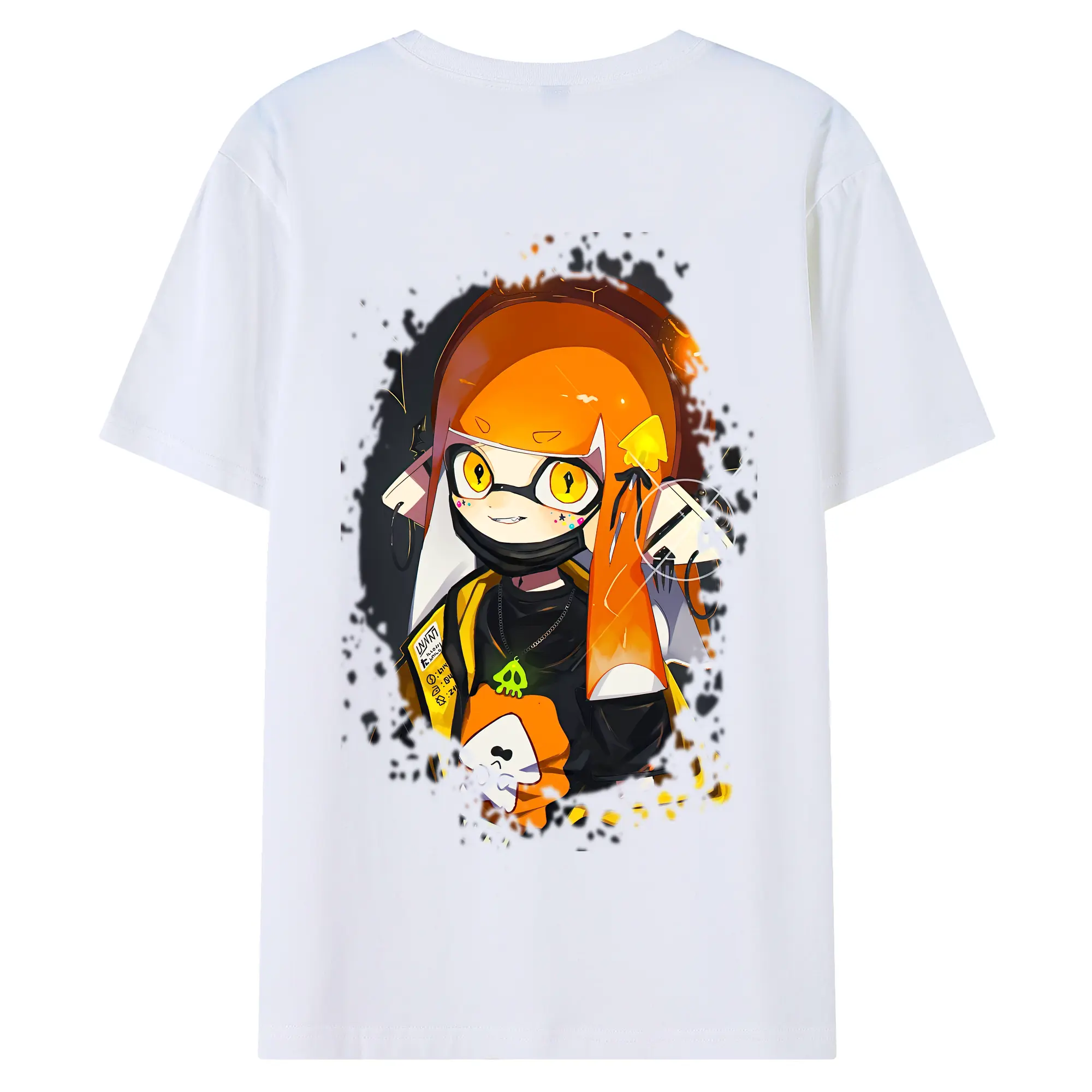 スプラトゥーン グッズ,インクリング - 綿100％ 半袖Tシャツ ・ バックプリント ・ 快適 通気性 ・ 日常使い 散歩 スポーツ用